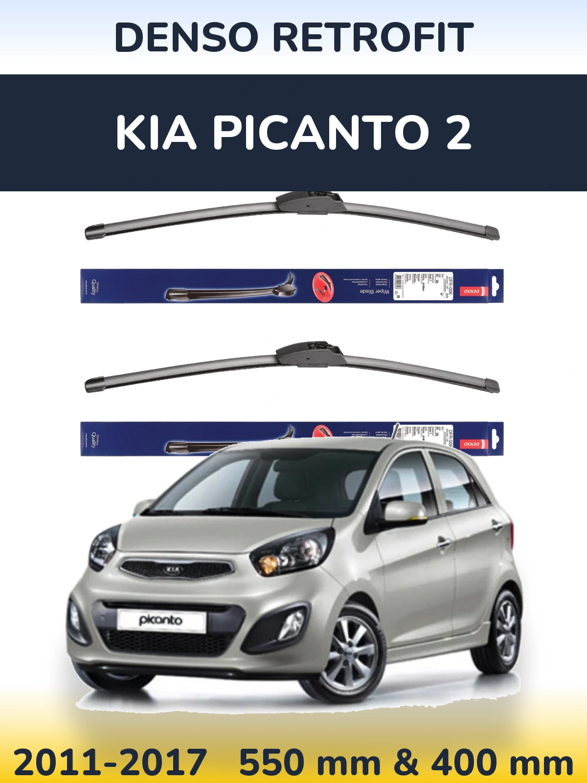 Torkarblad Denso Retrofit för KIA Picanto 2