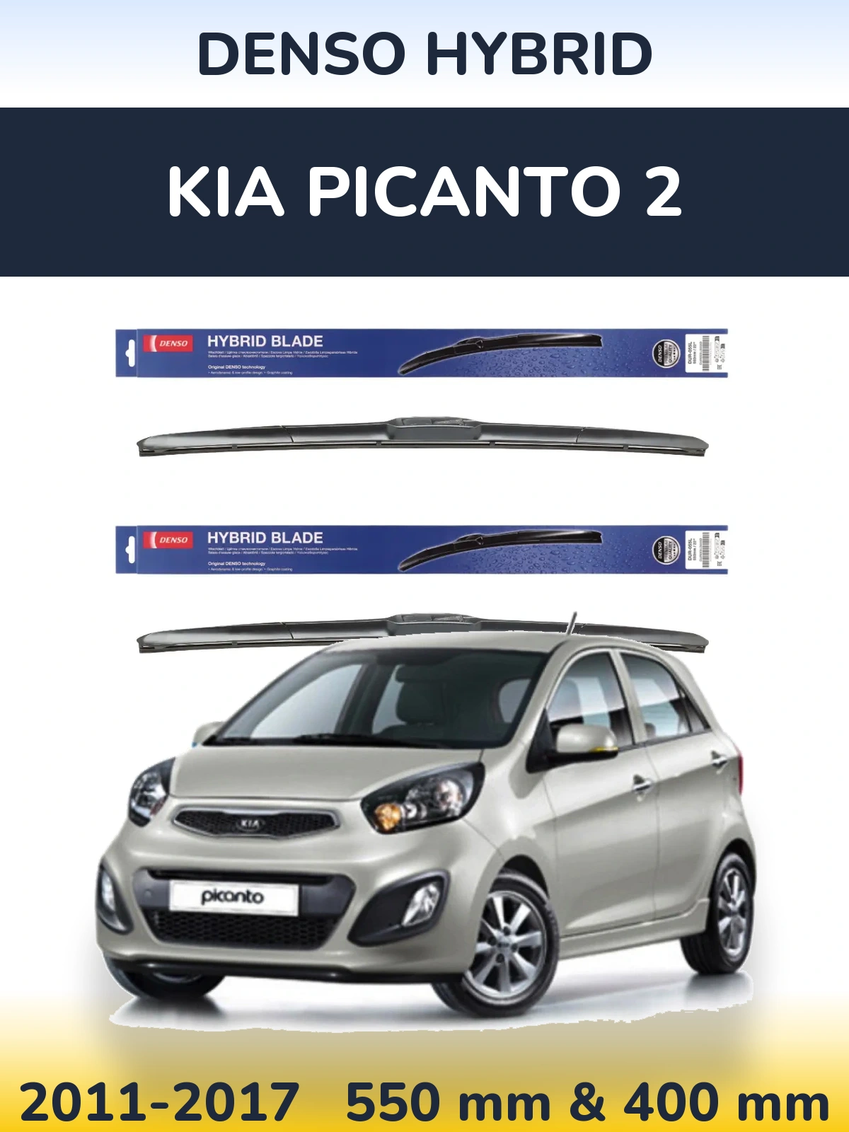 Torkarblad Denso Hybrid för KIA Picanto 2