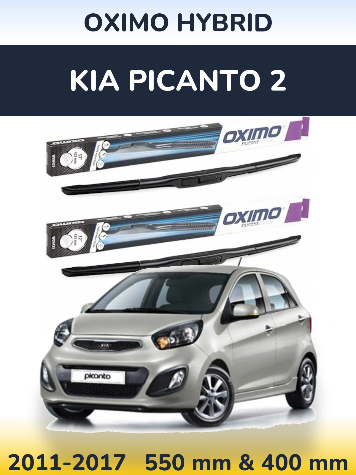 Torkarblad Oximo Hybrid för KIA Picanto 2