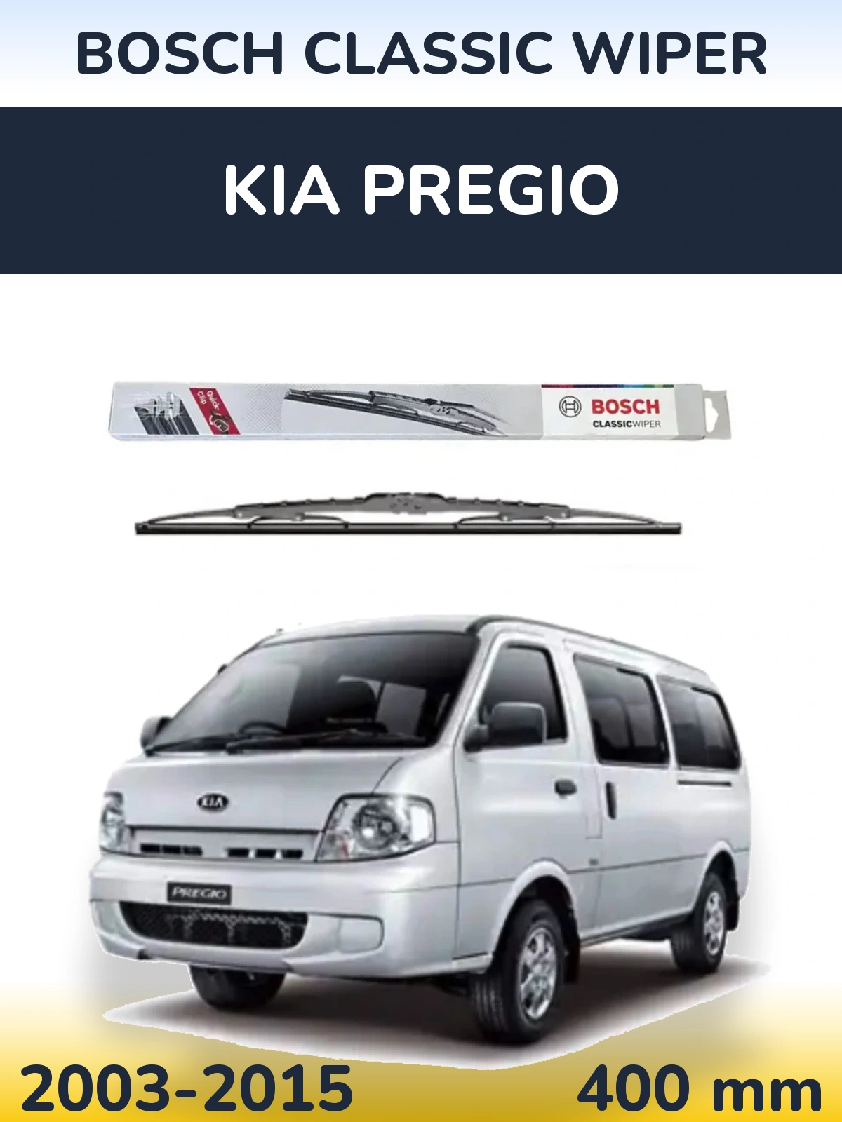 Torkarblad BOSCH Classic Wiper för KIA Pregio