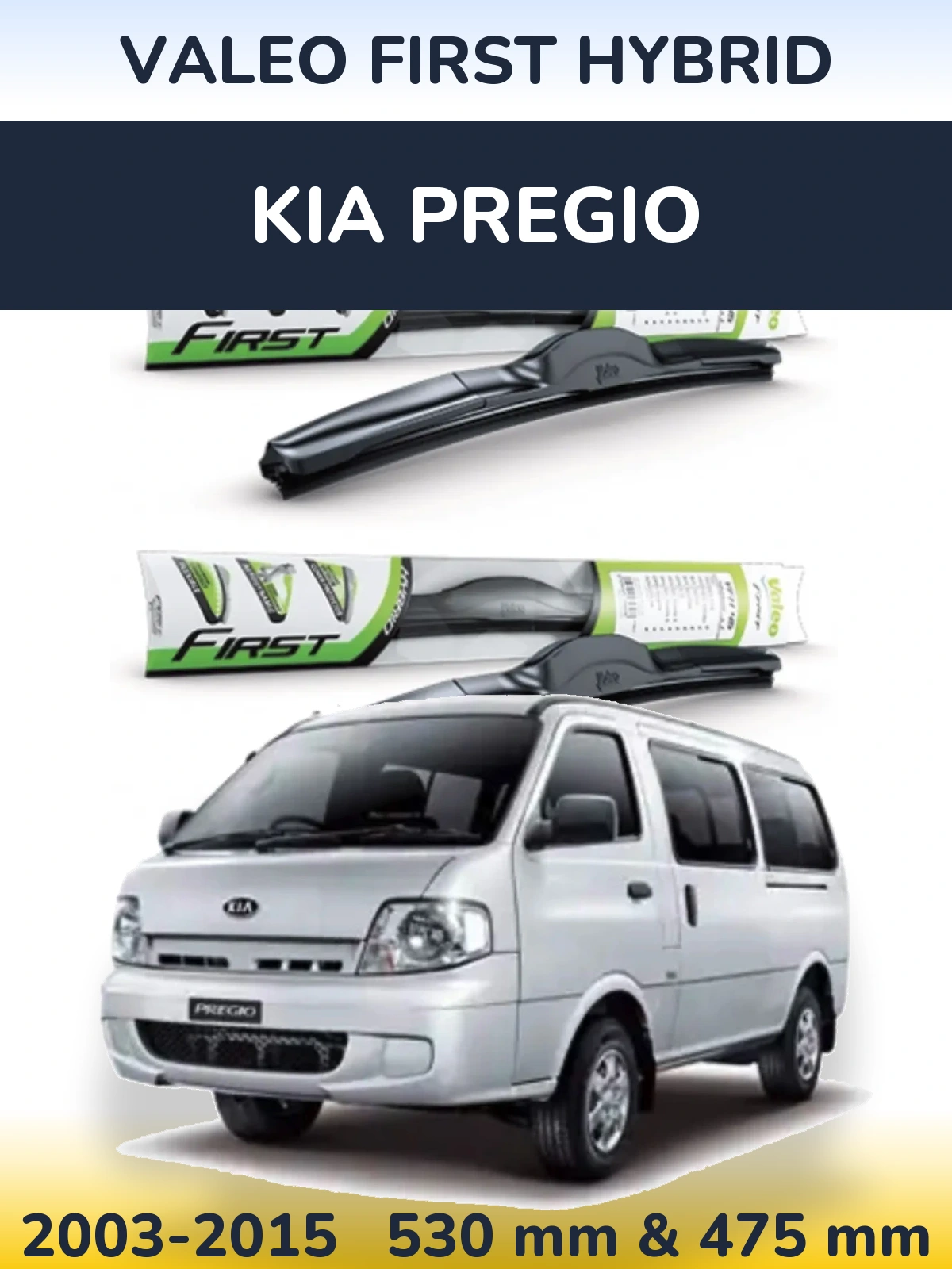 Torkarblad Valeo First Hybrid för KIA Pregio
