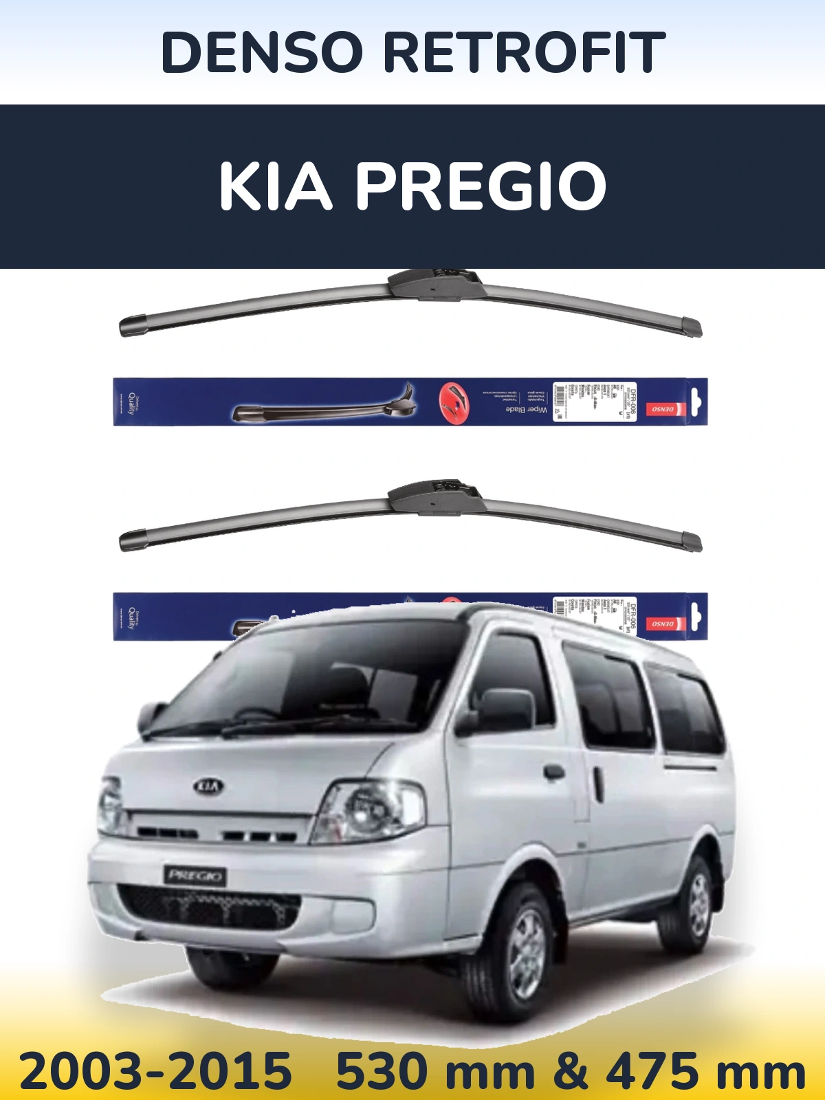 Torkarblad Denso Retrofit för KIA Pregio