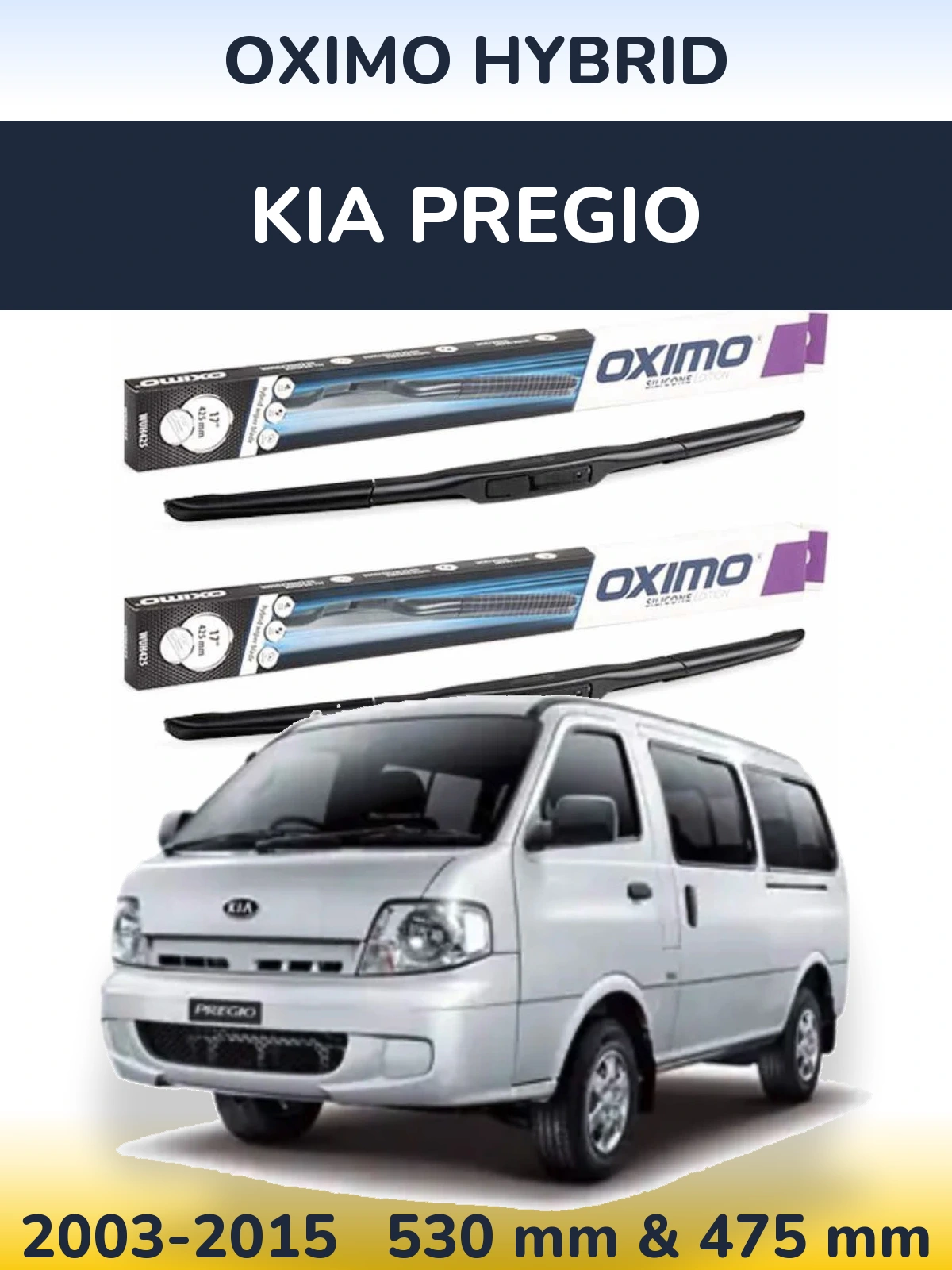 Torkarblad Oximo Hybrid för KIA Pregio