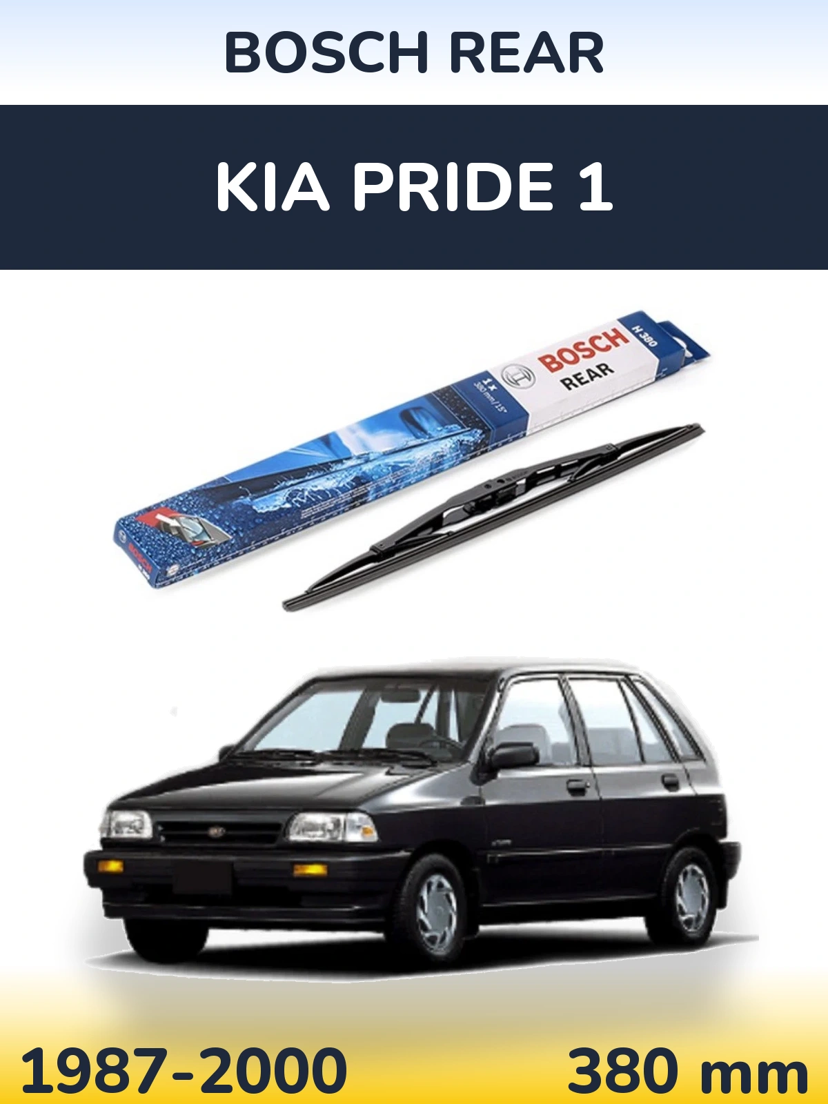 Torkarblad BOSCH Rear för KIA Pride 1
