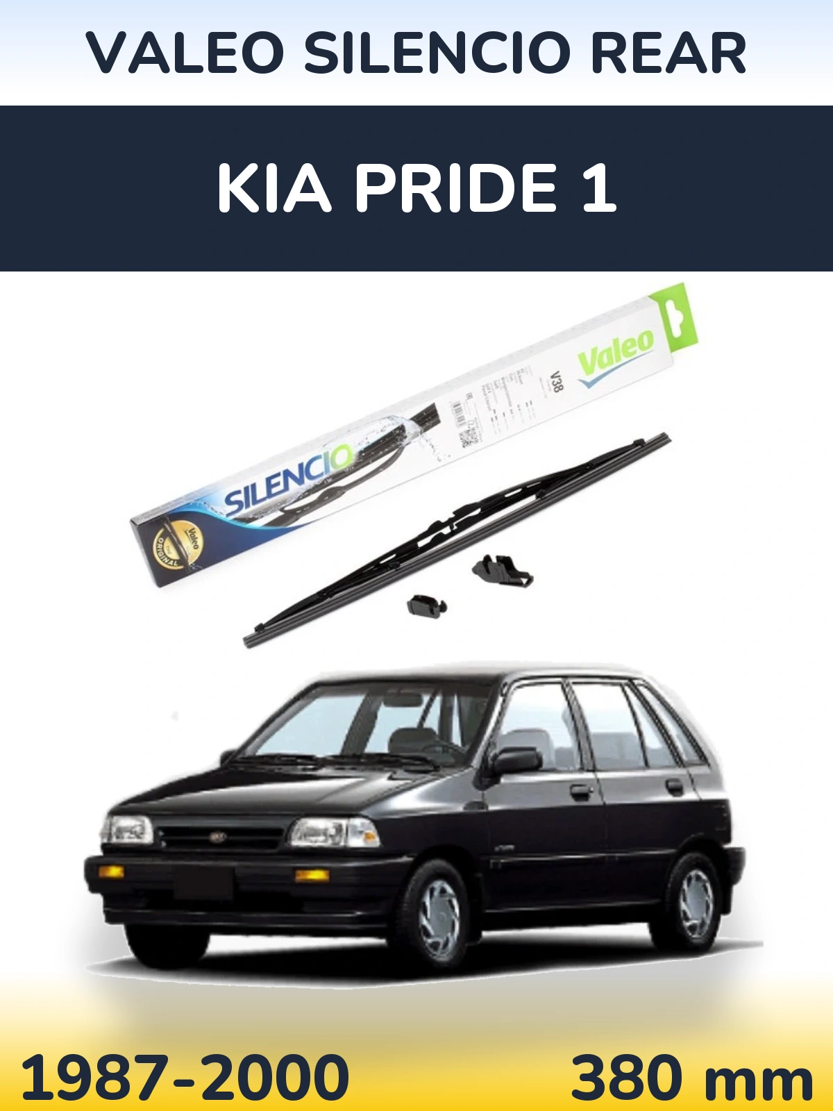 Torkarblad Valeo Silencio Rear för KIA Pride 1