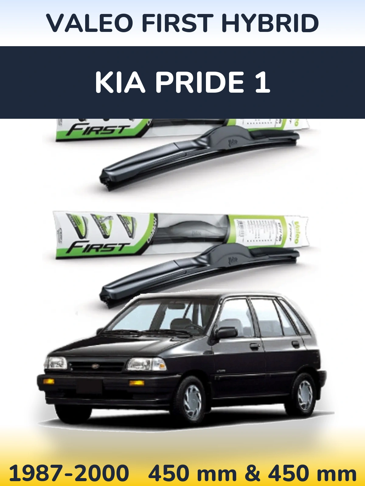 Torkarblad Valeo First Hybrid för KIA Pride 1