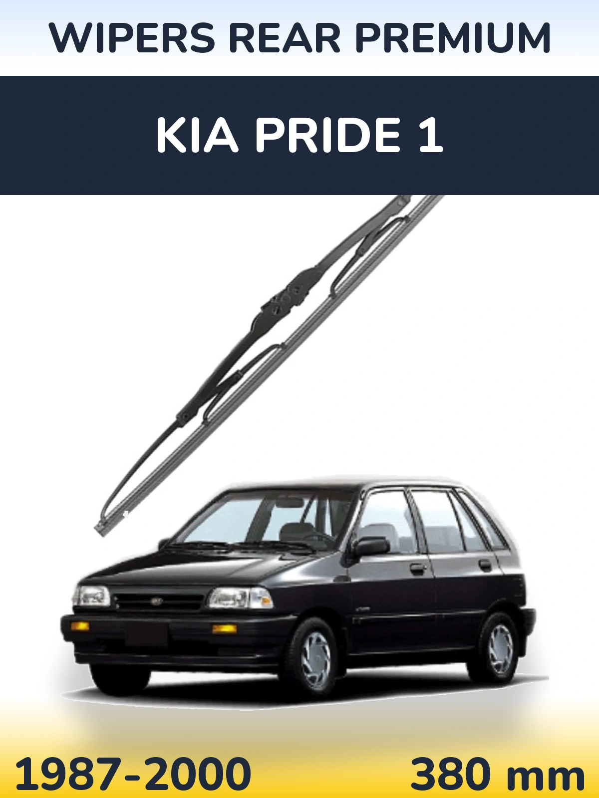 Задний дворник WIPERS REAR PREMIUM 380 мм для KIA Pride 1 1987-2000