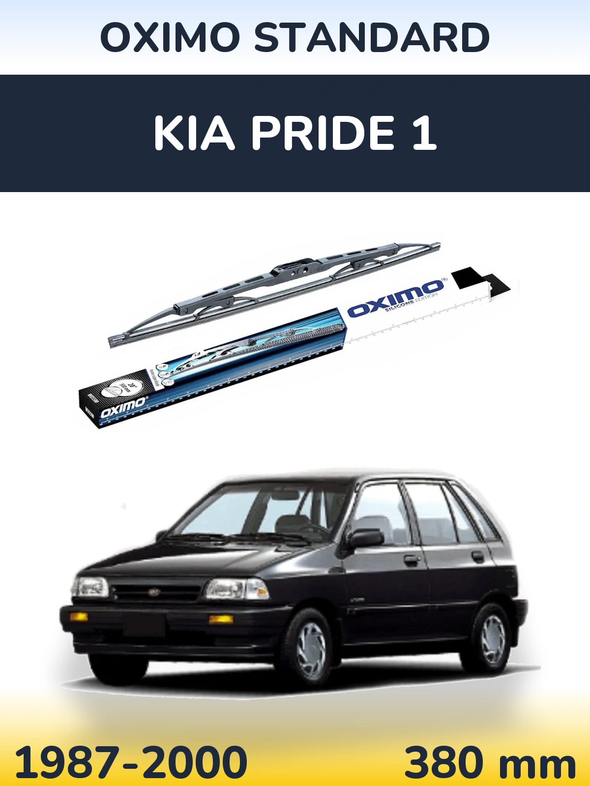 Torkarblad Oximo Standard för KIA Pride 1