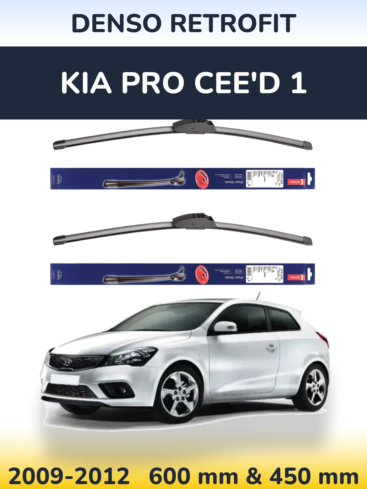 Torkarblad Denso Retrofit för KIA Pro Cee'd 1