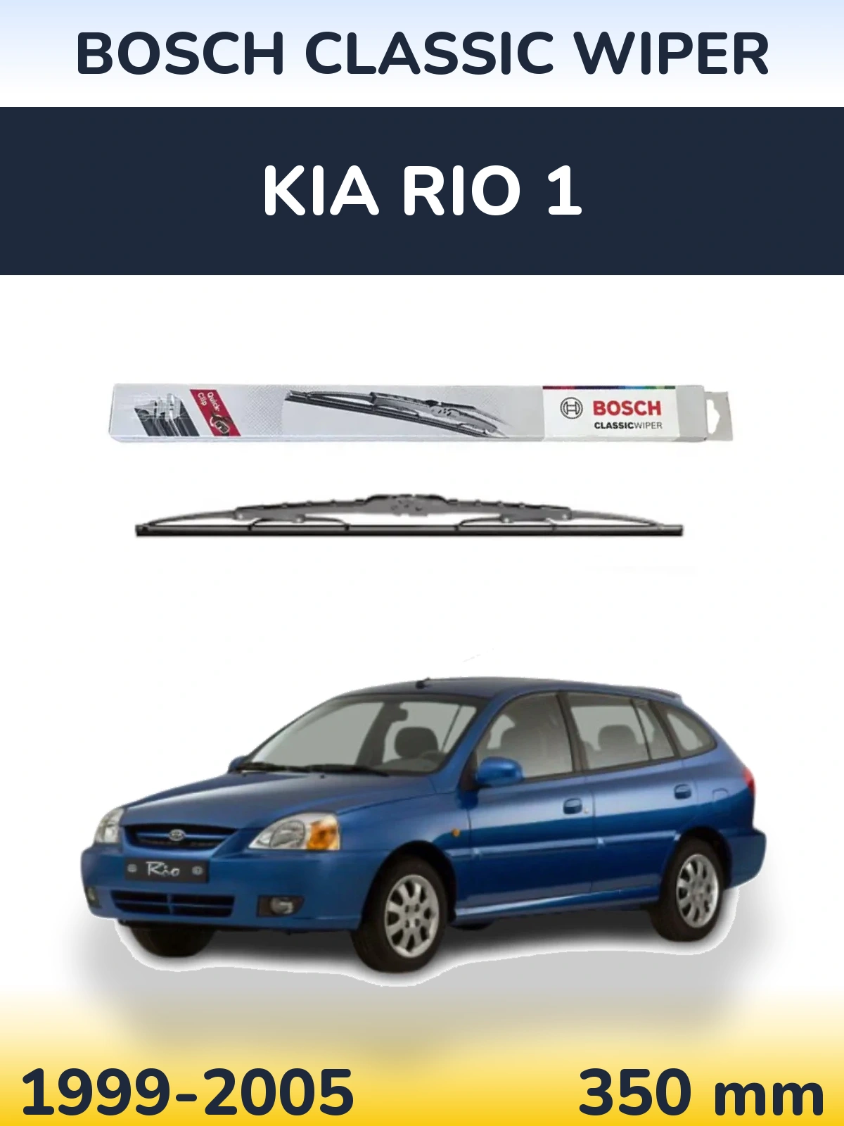 Torkarblad BOSCH Classic Wiper för KIA Rio 1