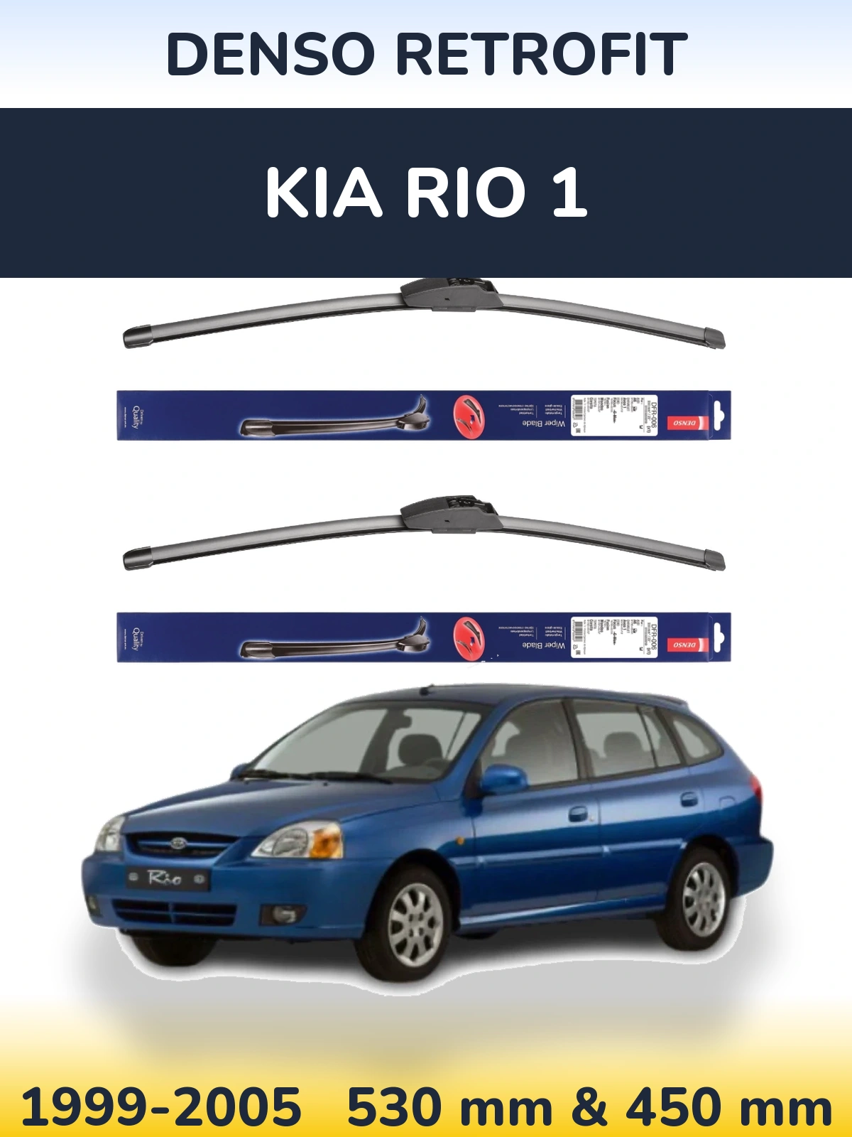 Torkarblad Denso Retrofit för KIA Rio 1