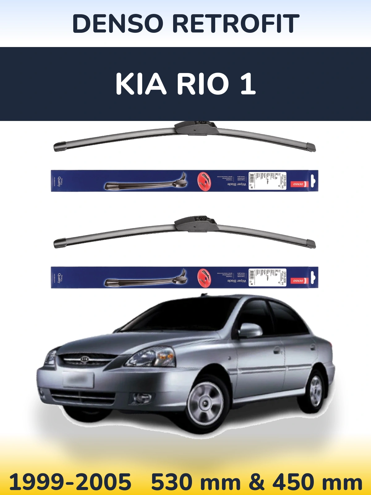 Torkarblad Denso Retrofit för KIA Rio 1