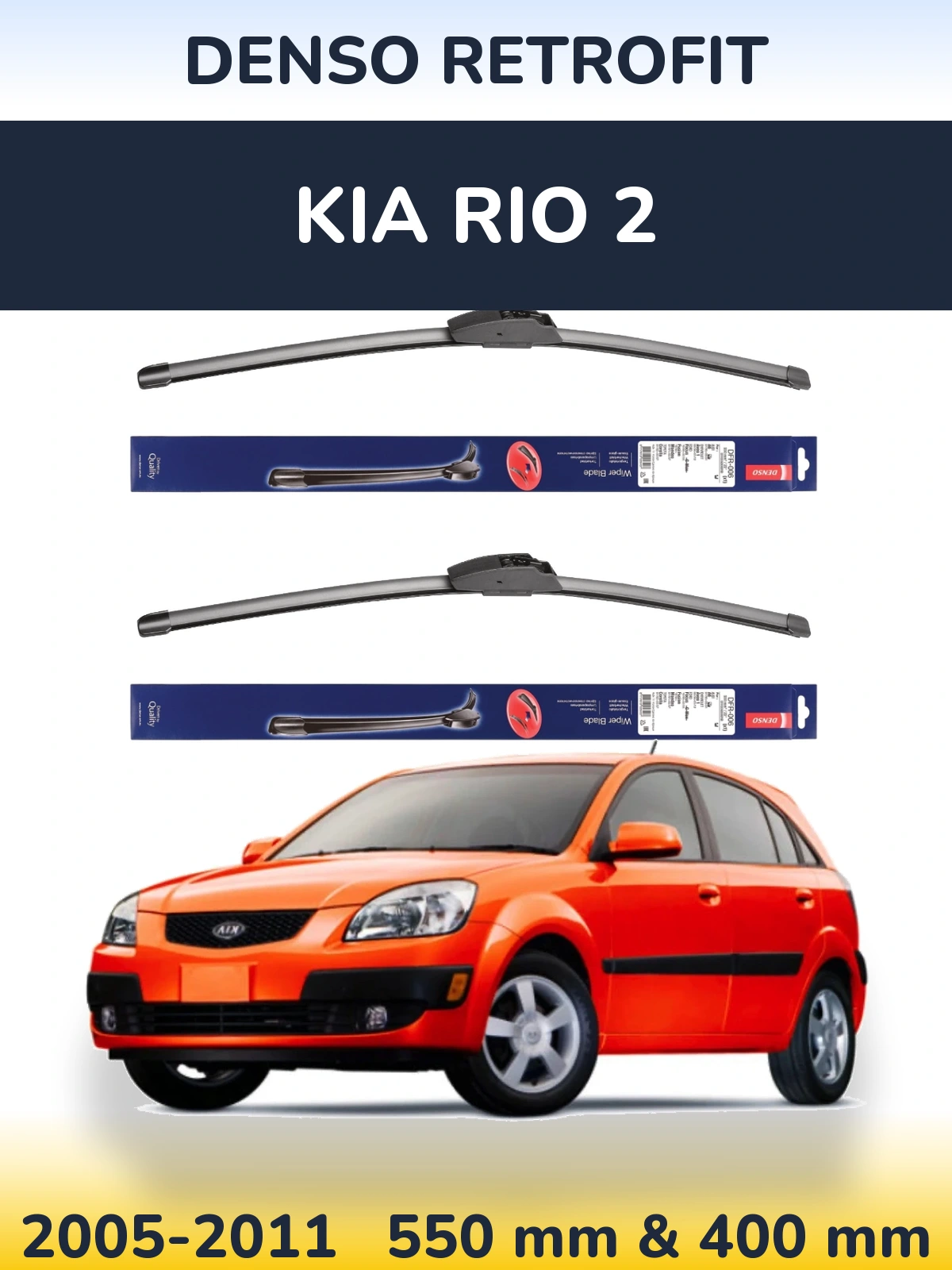 Torkarblad Denso Retrofit för KIA Rio 2