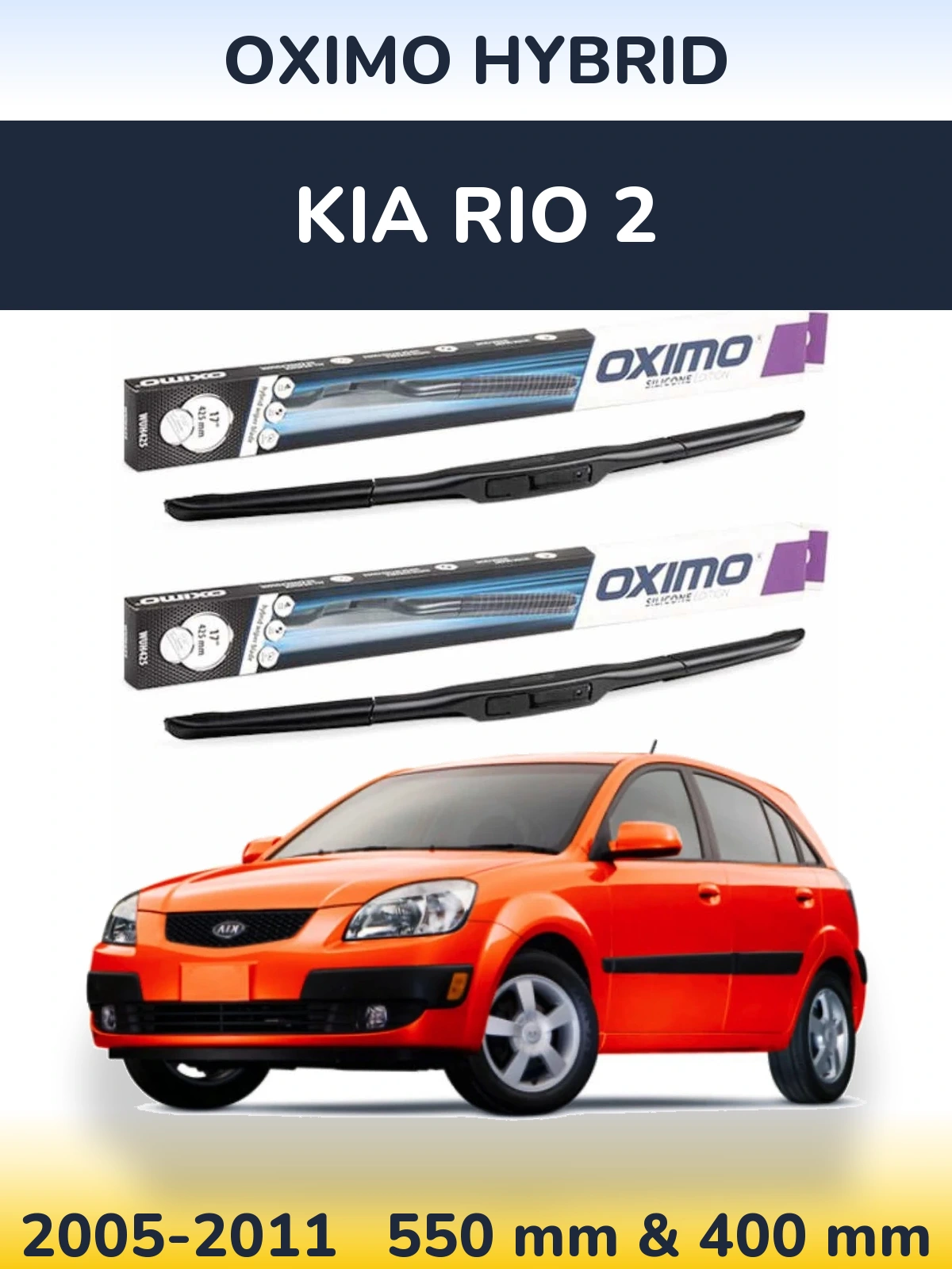 Torkarblad Oximo Hybrid för KIA Rio 2