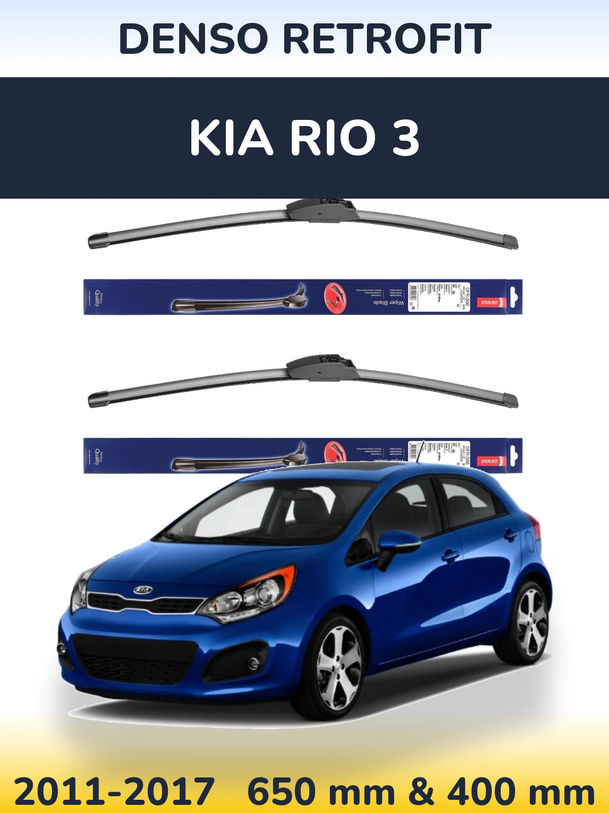 Torkarblad Denso Retrofit för KIA Rio 3