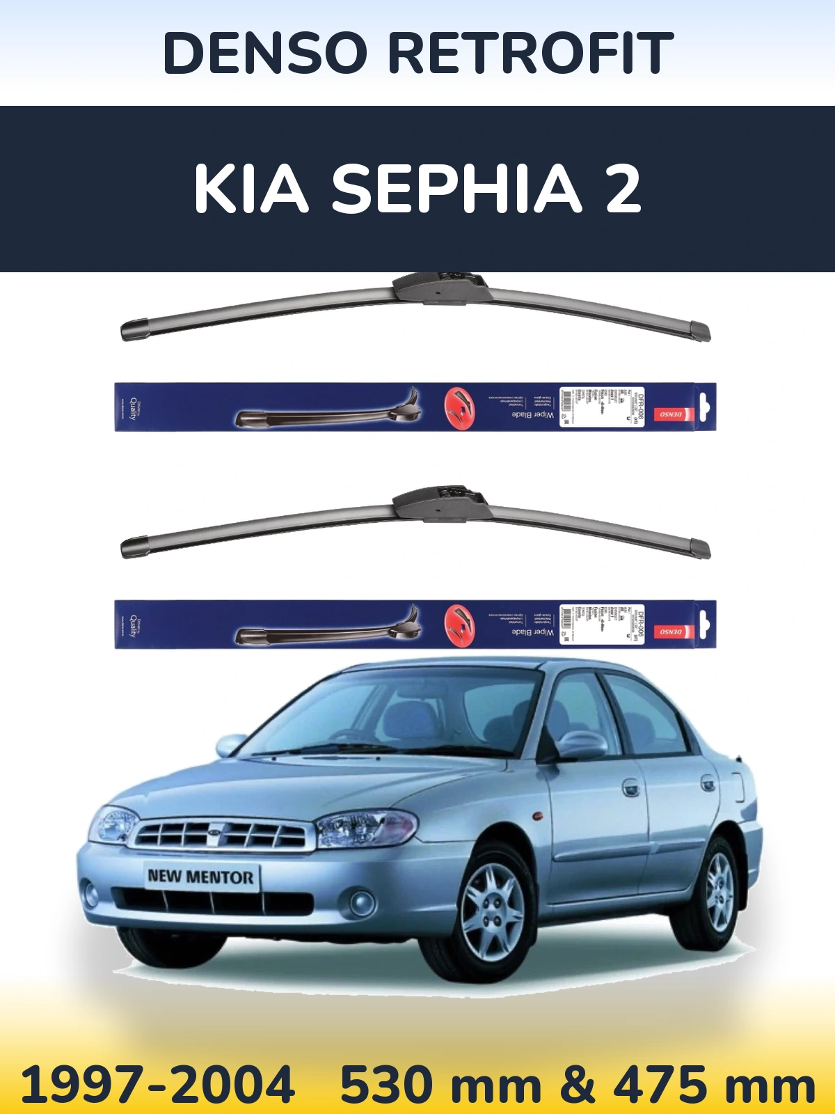 Torkarblad Denso Retrofit för KIA Sephia 2