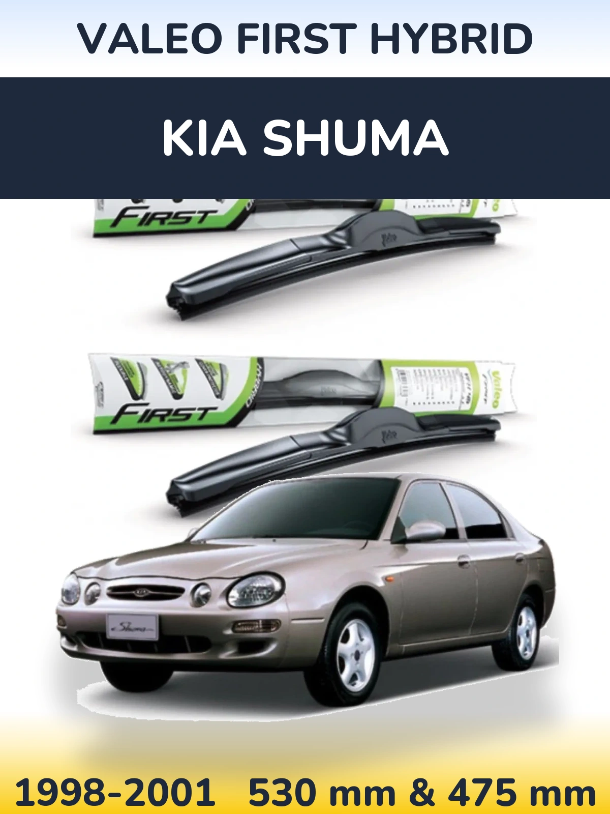 Torkarblad Valeo First Hybrid för KIA Shuma