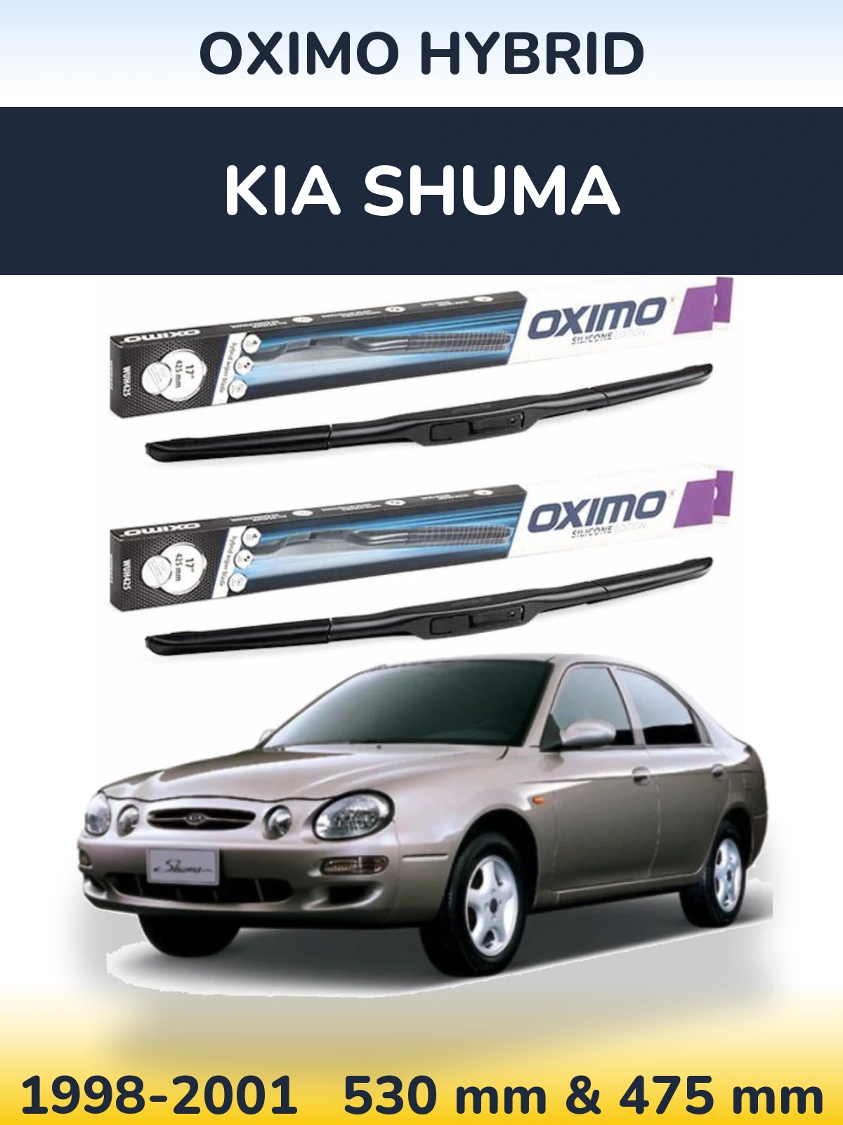 Torkarblad Oximo Hybrid för KIA Shuma