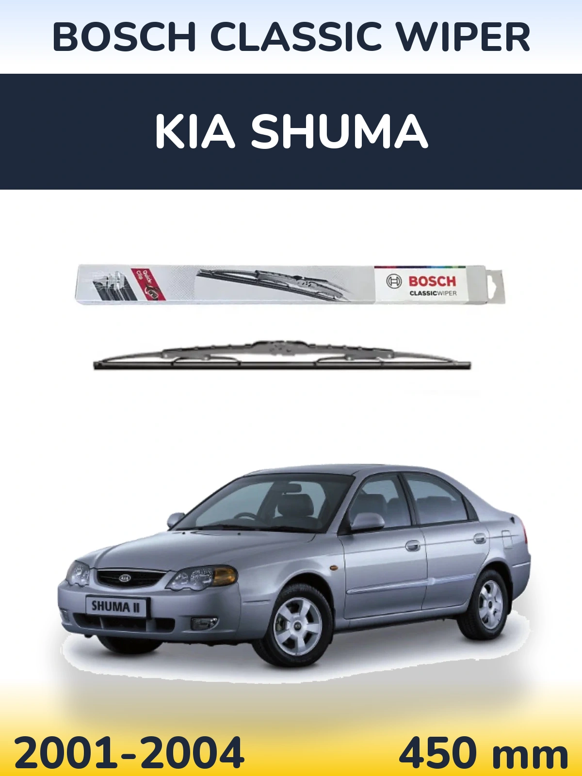 Torkarblad BOSCH Classic Wiper för KIA Shuma