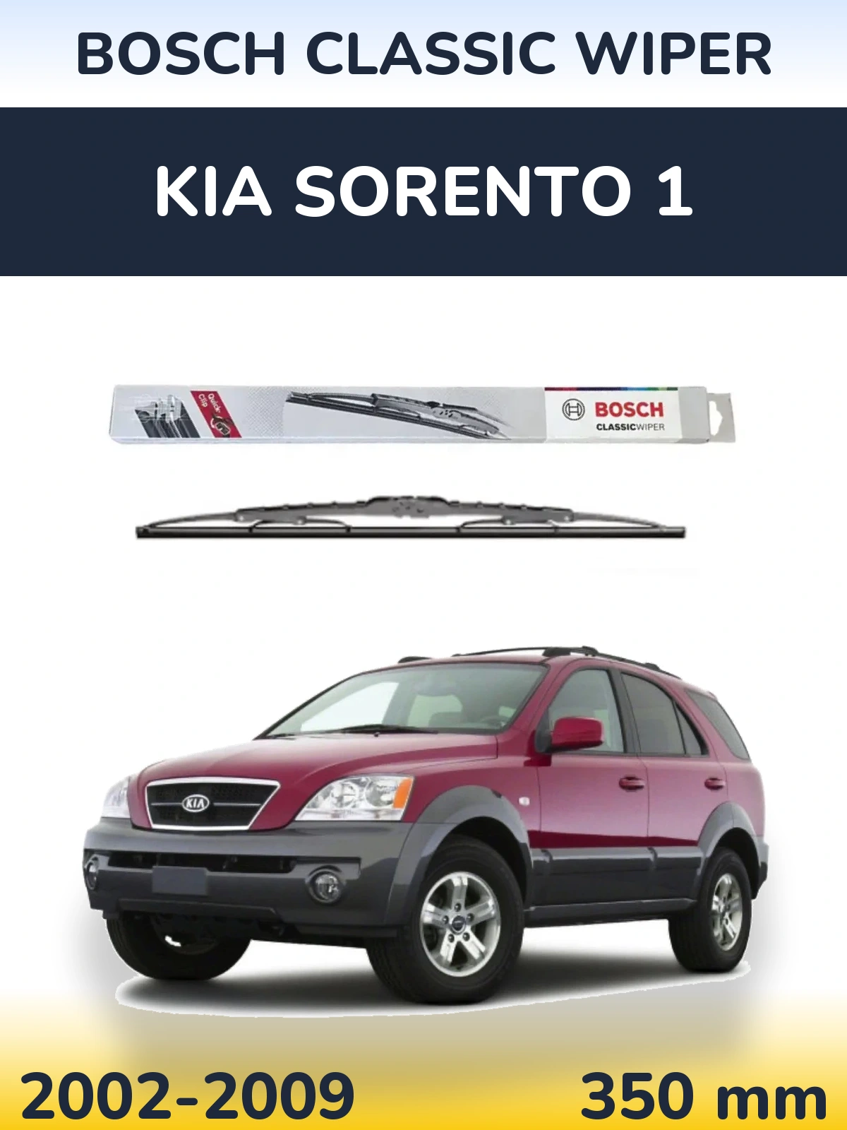 Torkarblad BOSCH Classic Wiper för KIA Sorento 1