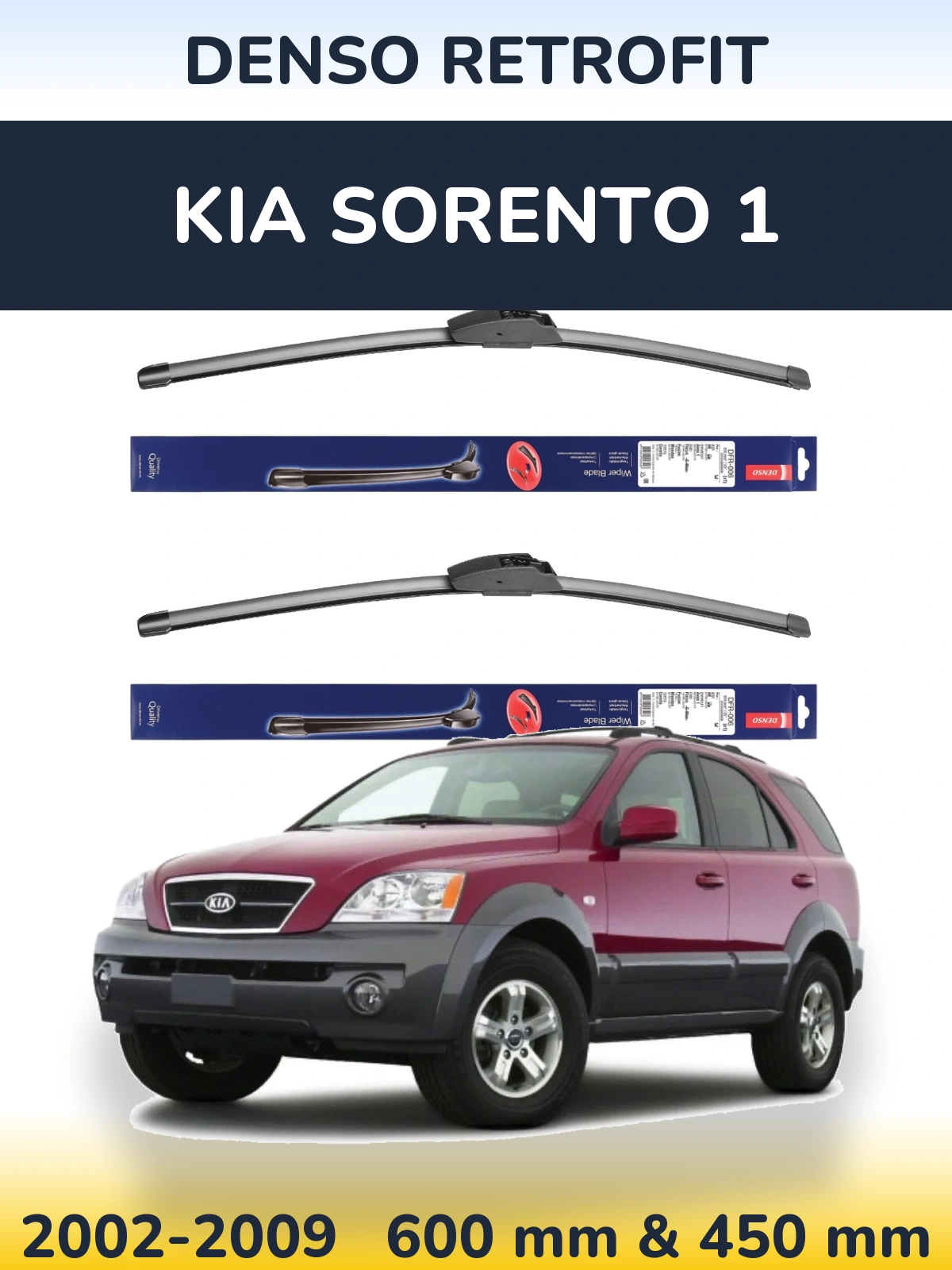 Torkarblad Denso Retrofit för KIA Sorento 1