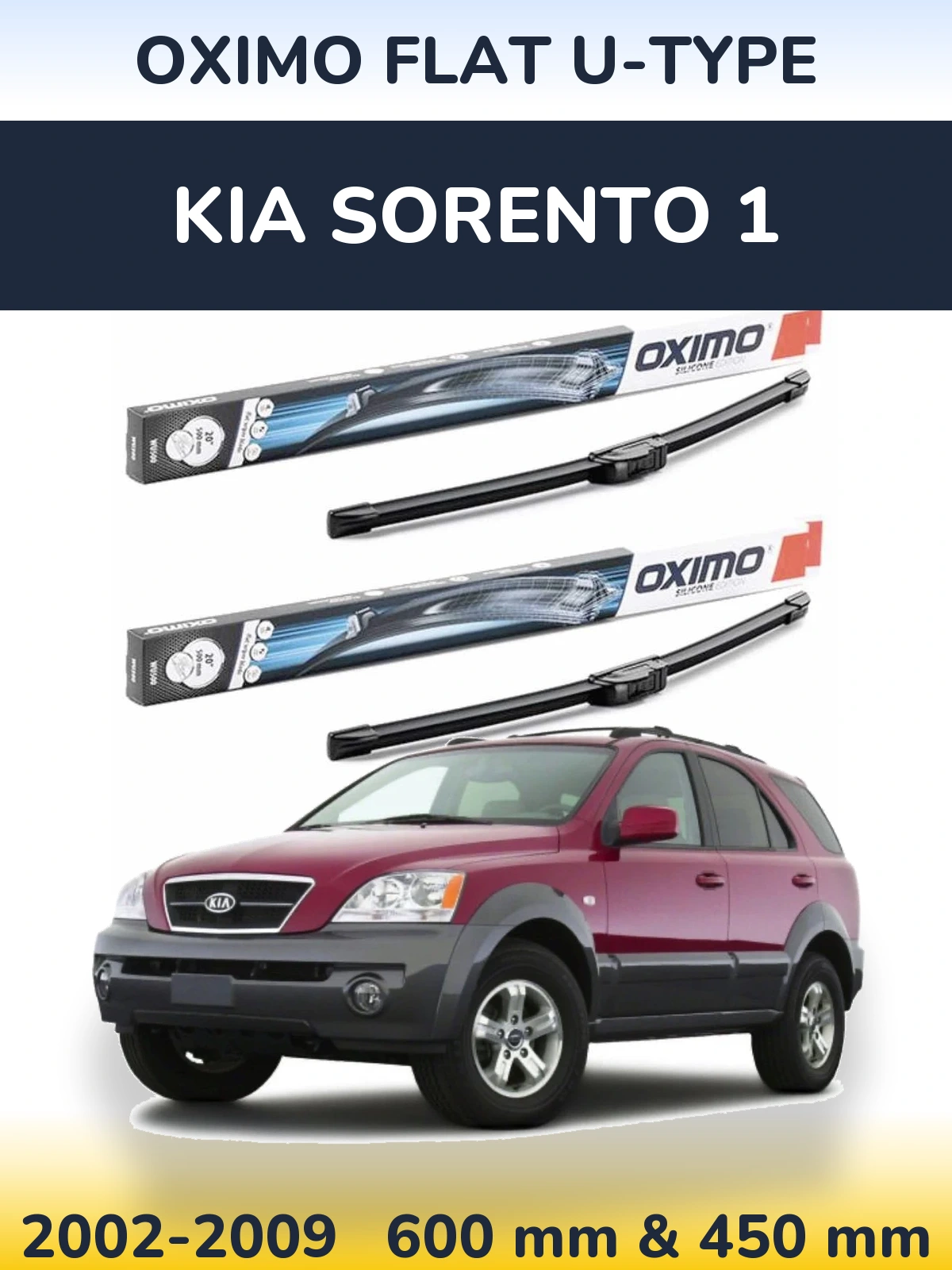 Torkarblad Oximo Flat U-type för KIA Sorento 1