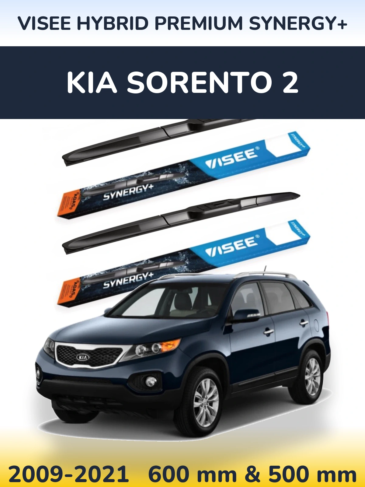Torkarblad VISEE HYBRID PREMIUM SYNERGY+ för KIA Sorento 2