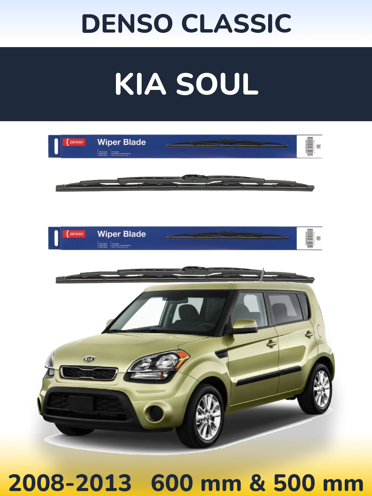 Torkarblad Denso Classic för KIA Soul