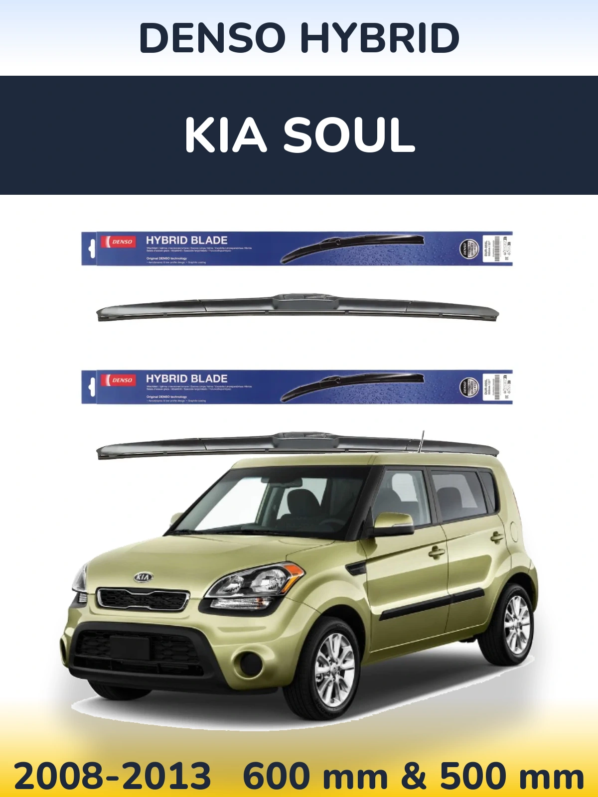 Torkarblad Denso Hybrid för KIA Soul