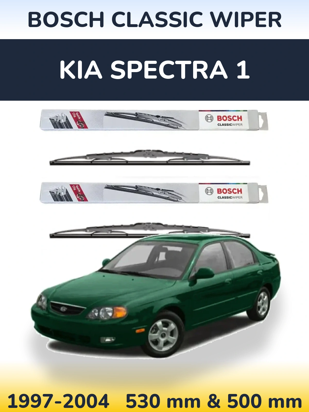 Torkarblad BOSCH Classic Wiper för KIA Spectra 1