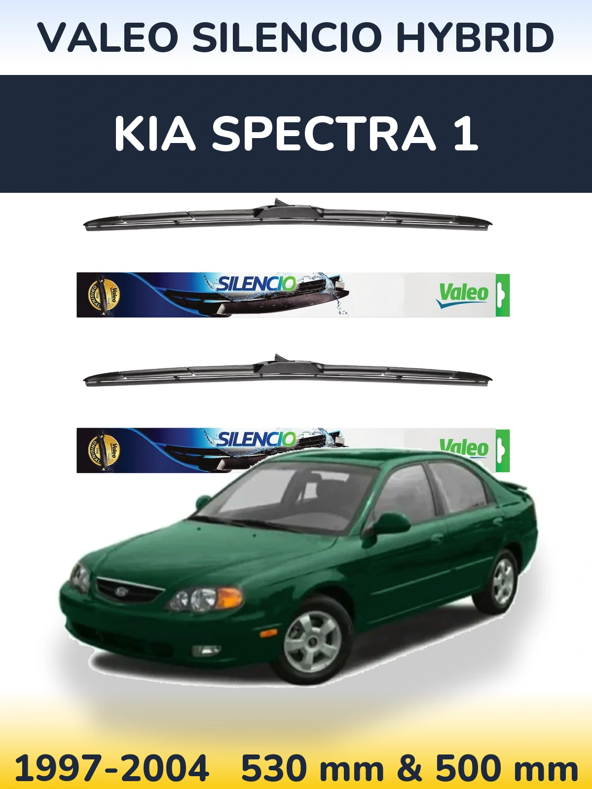 Torkarblad Valeo Silencio Hybrid för KIA Spectra 1