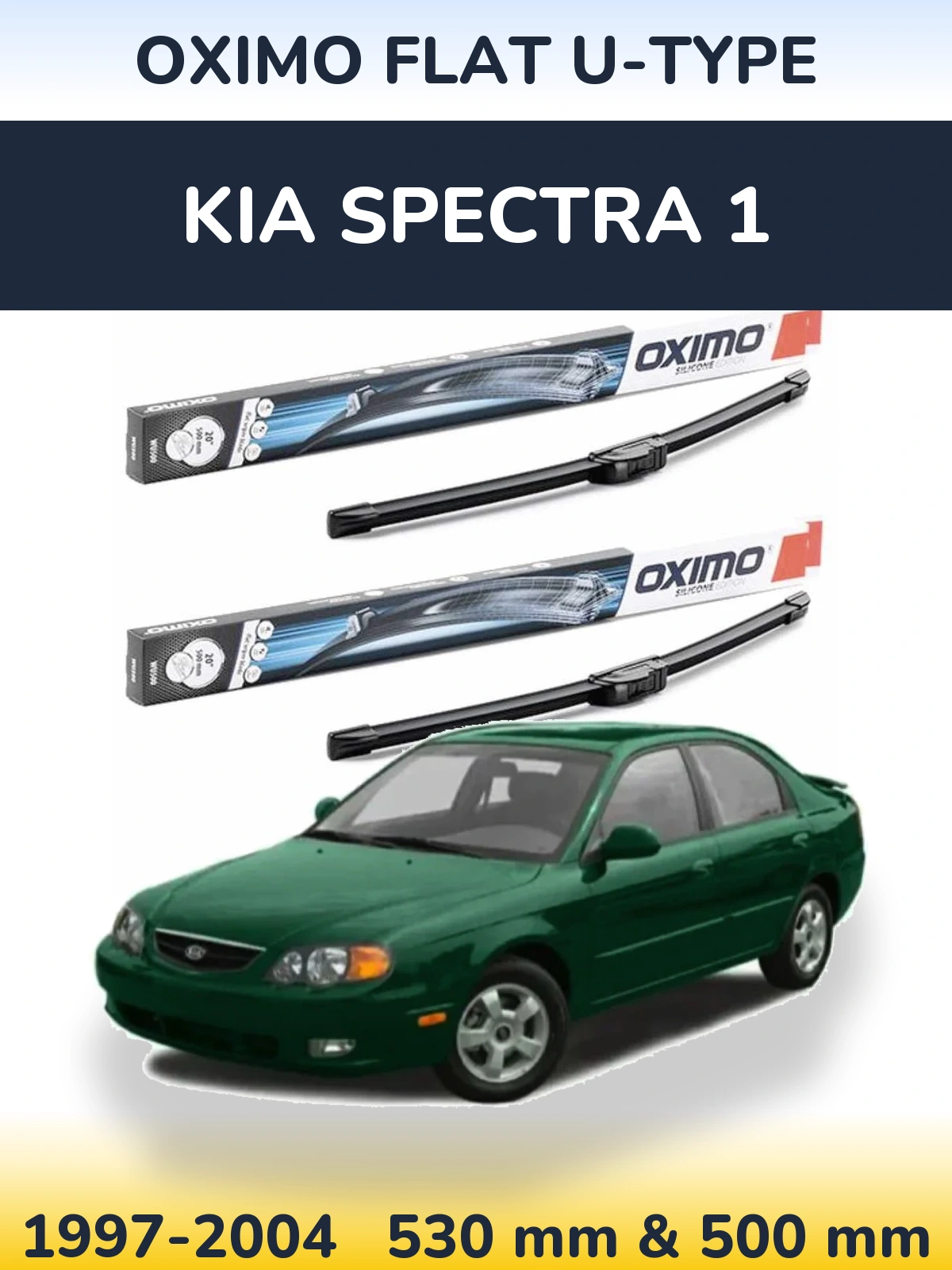 Torkarblad Oximo Flat U-type för KIA Spectra 1