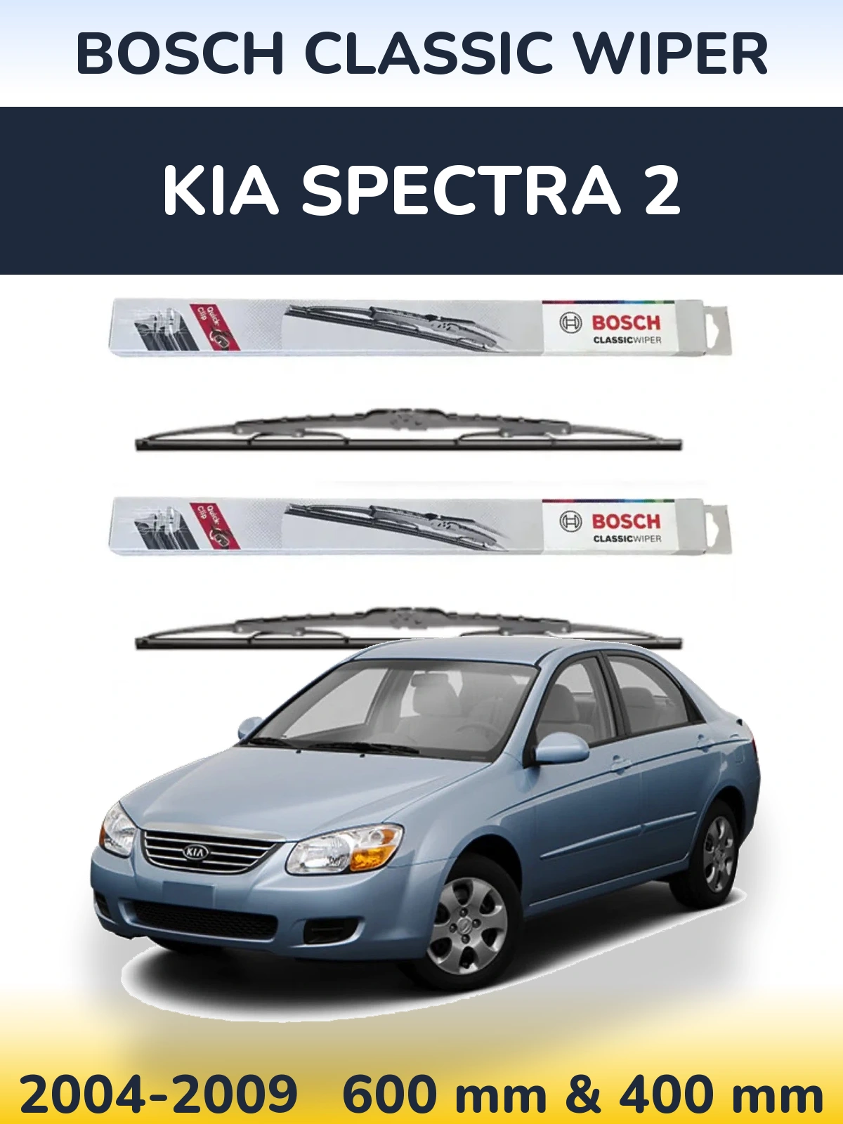 Torkarblad BOSCH Classic Wiper för KIA Spectra 2