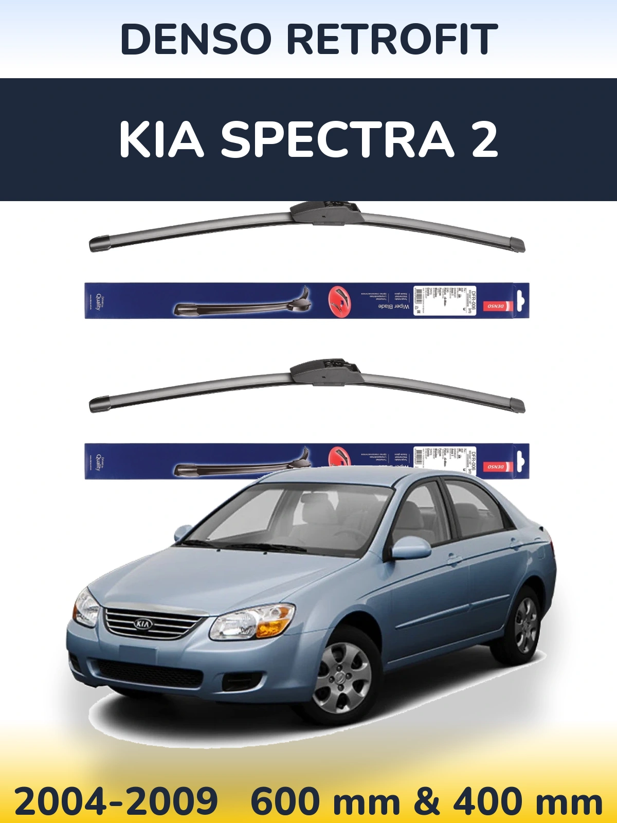 Torkarblad Denso Retrofit för KIA Spectra 2