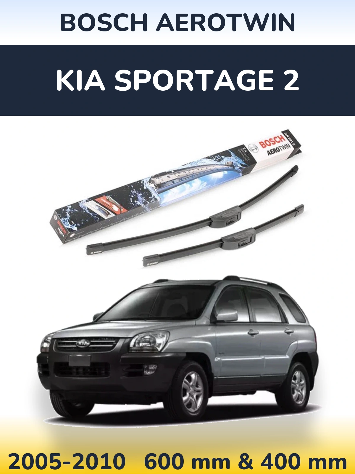 Torkarblad BOSCH AeroTwin för KIA Sportage 2