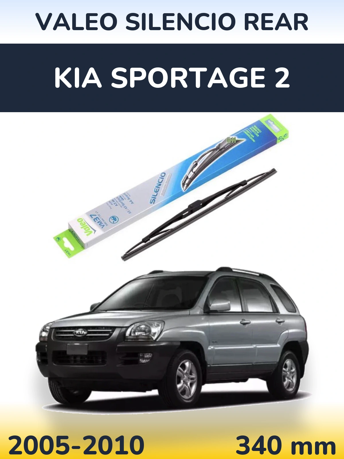 Torkarblad Valeo Silencio Rear för KIA Sportage 2