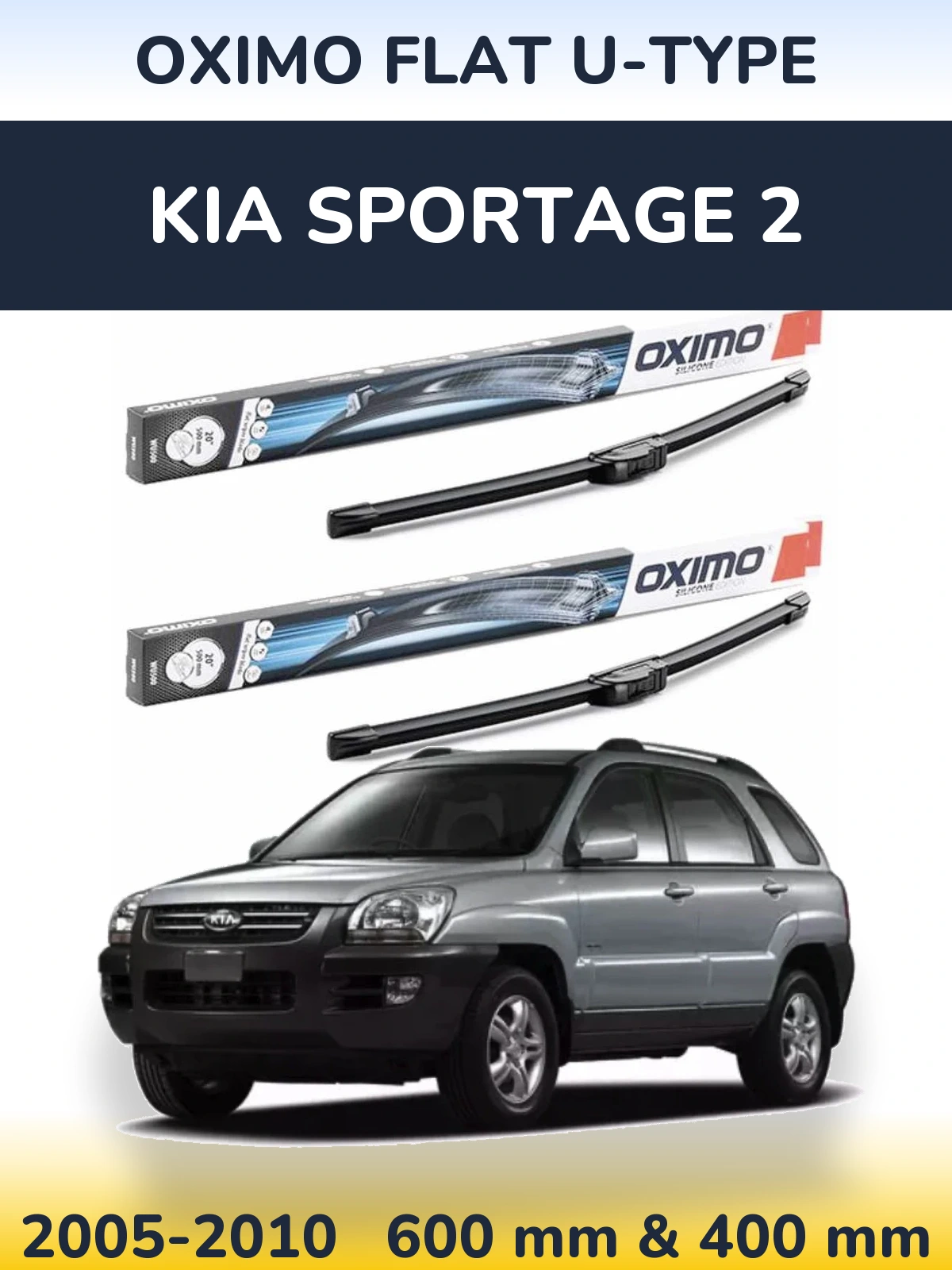 Torkarblad Oximo Flat U-type för KIA Sportage 2