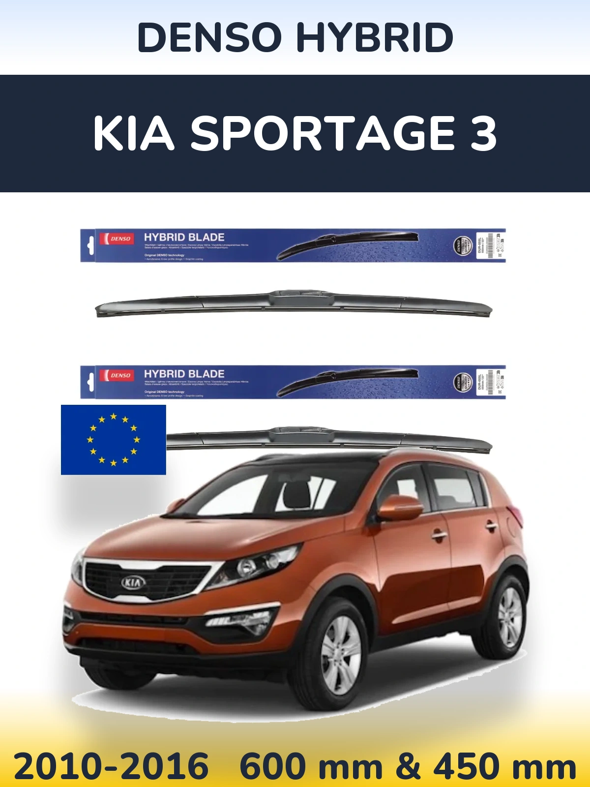 Torkarblad Denso Hybrid för KIA Sportage 3