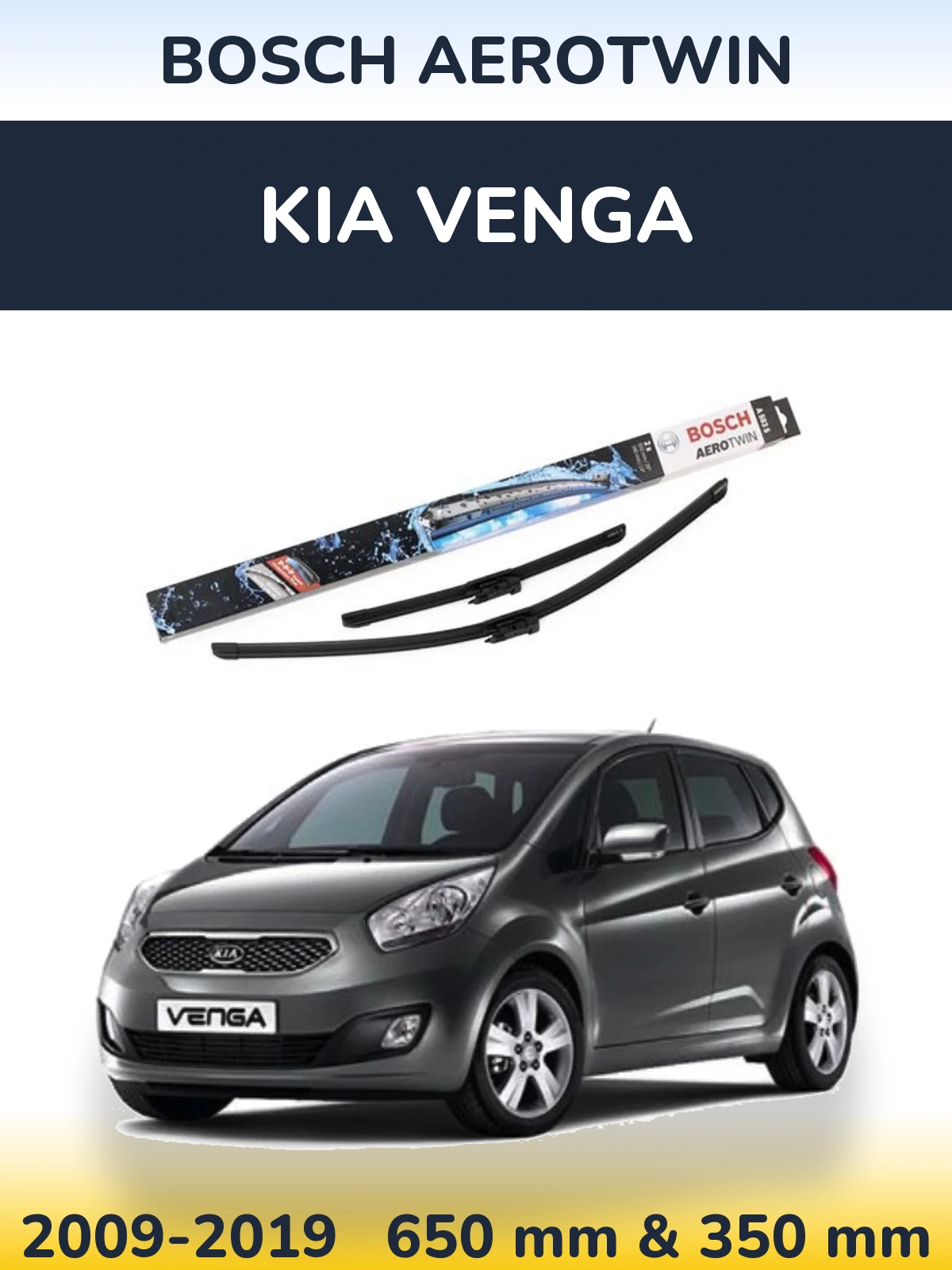 Torkarblad BOSCH AeroTwin för KIA Venga