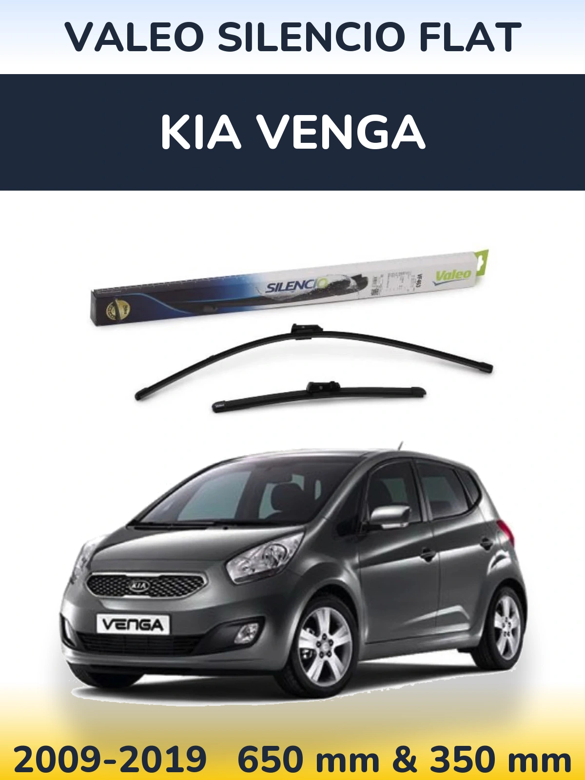 Torkarblad Valeo Silencio Flat för KIA Venga