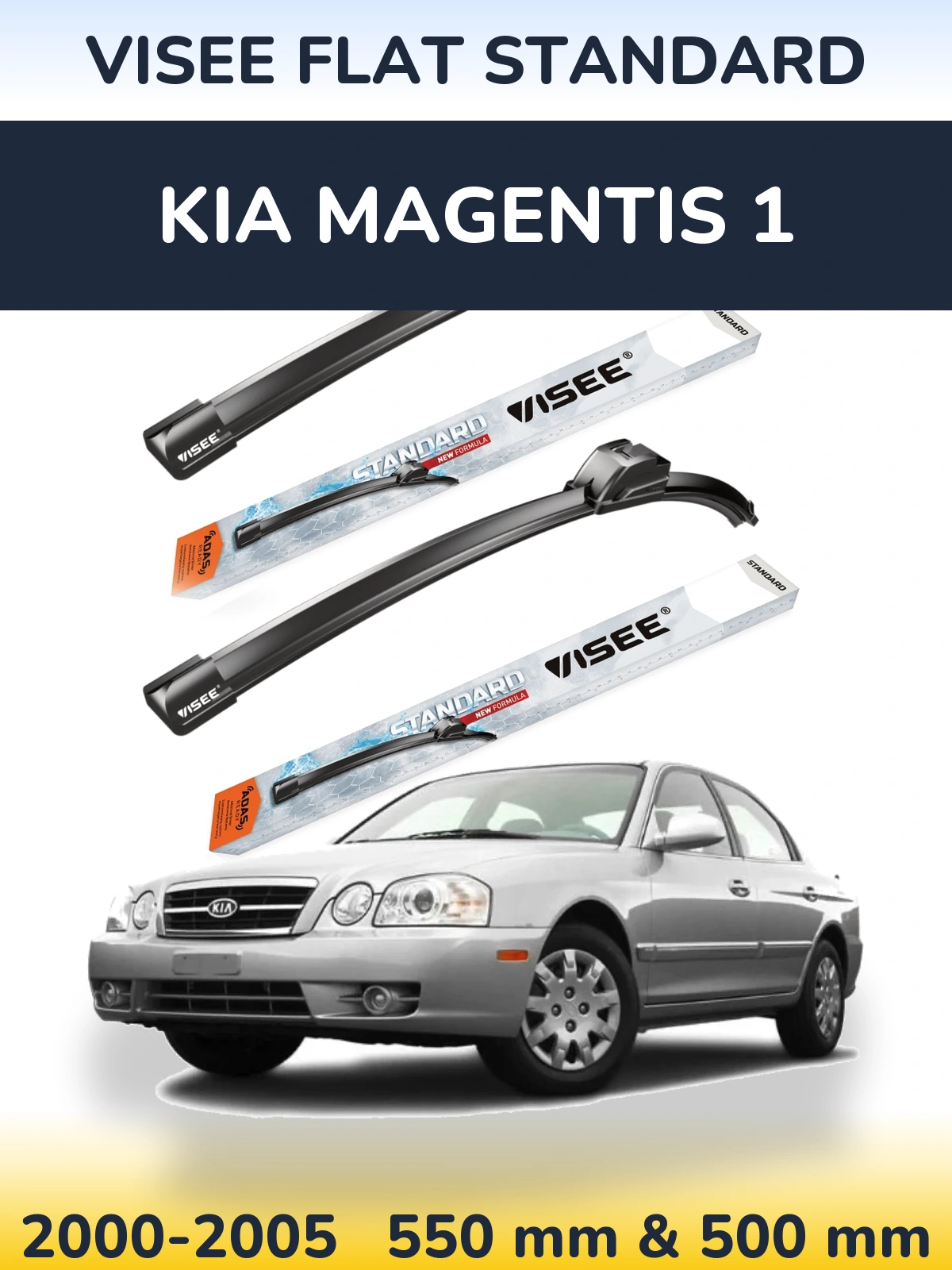 Torkarblad VISEE FLAT STANDARD för KIA Magentis 1