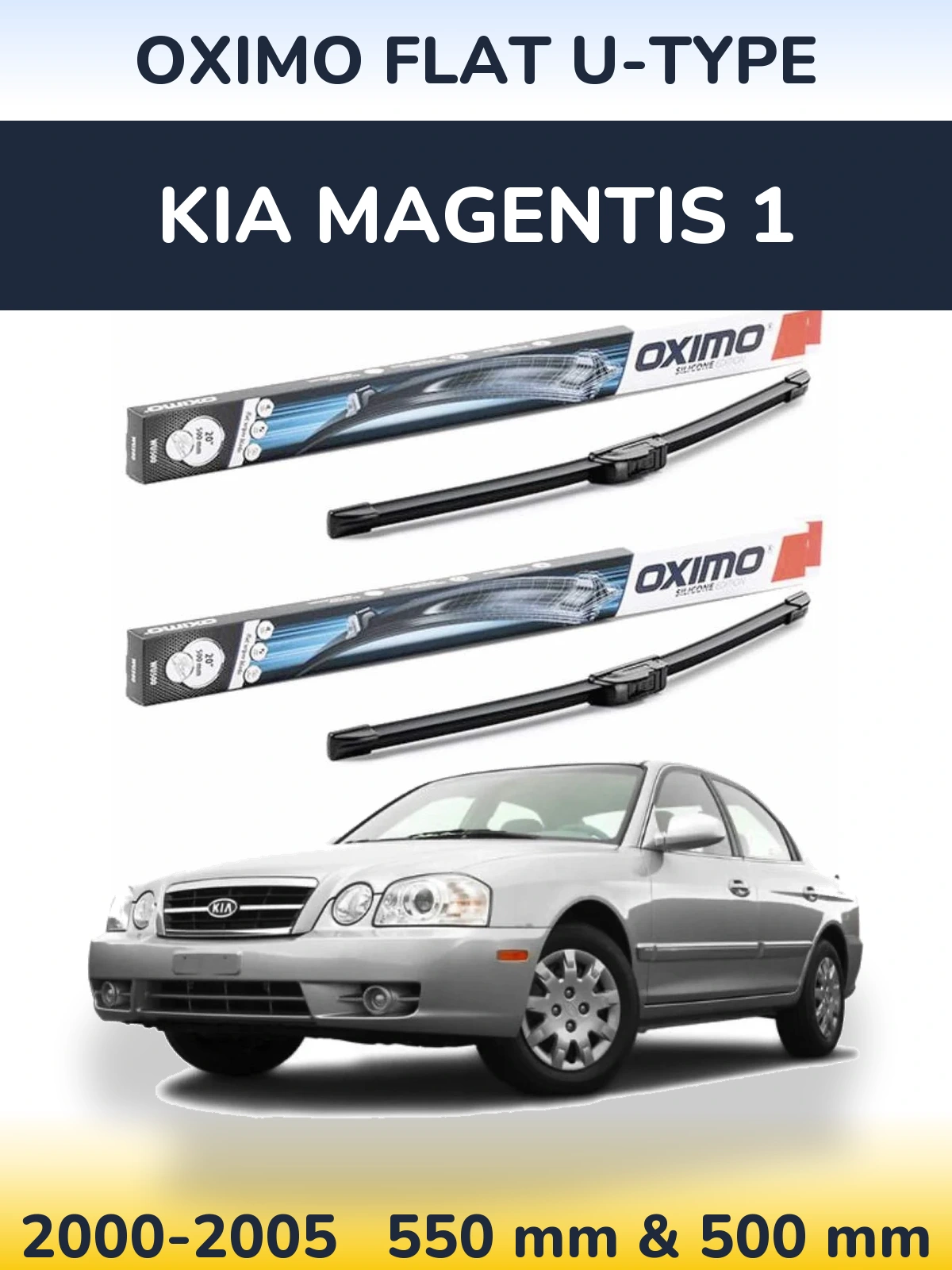 Torkarblad Oximo Flat U-type för KIA Magentis 1