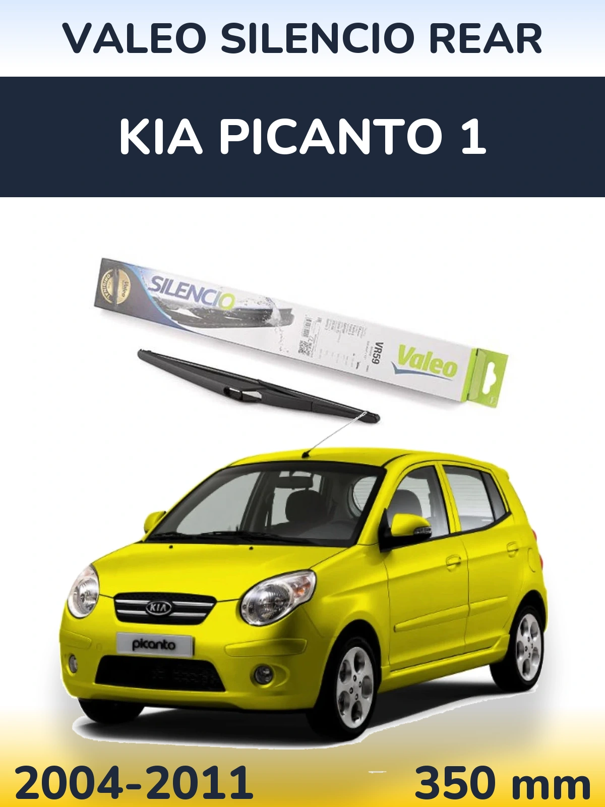 Torkarblad Valeo Silencio Rear för KIA Picanto 1