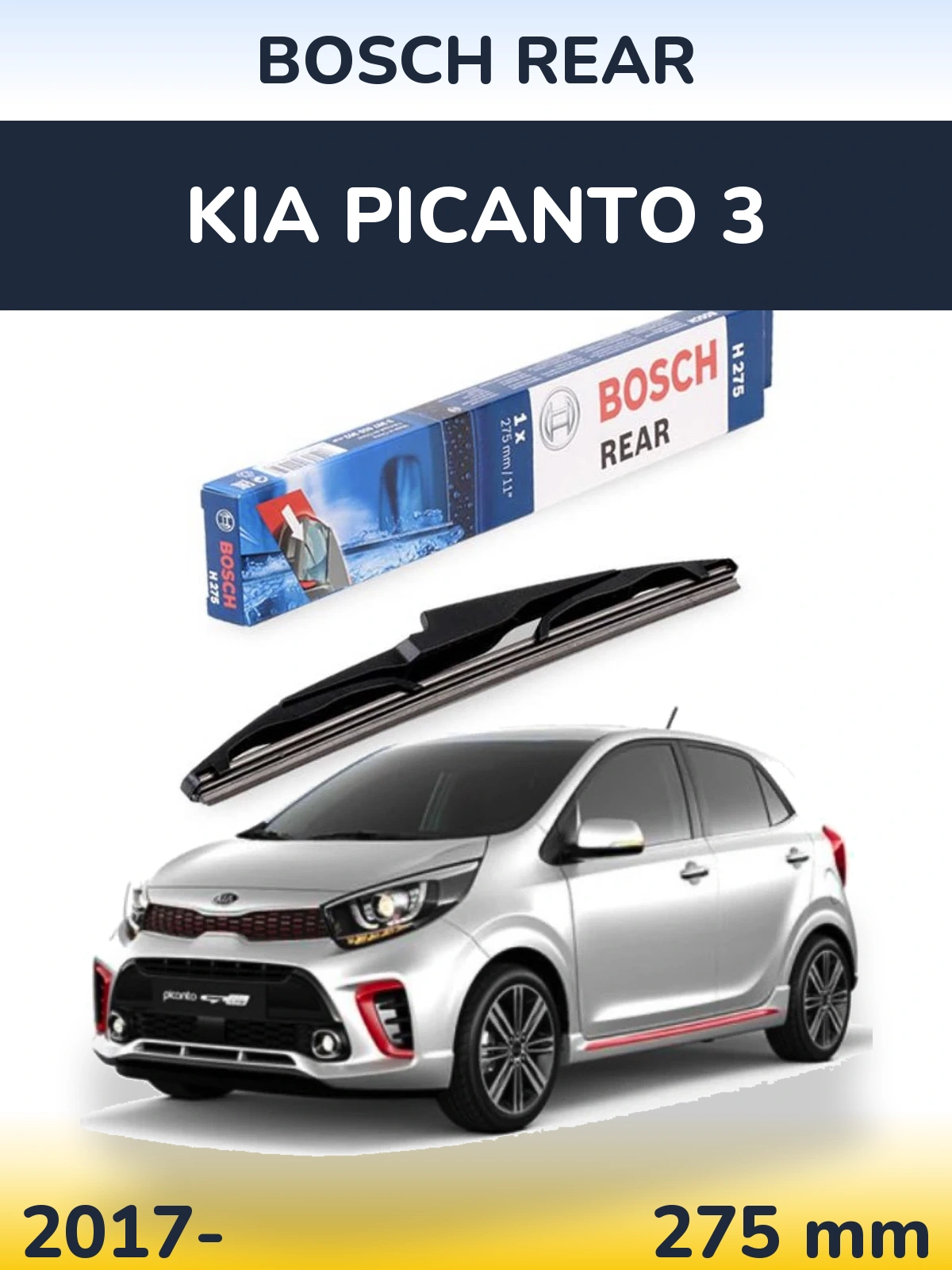 Torkarblad BOSCH Rear för KIA Picanto 3