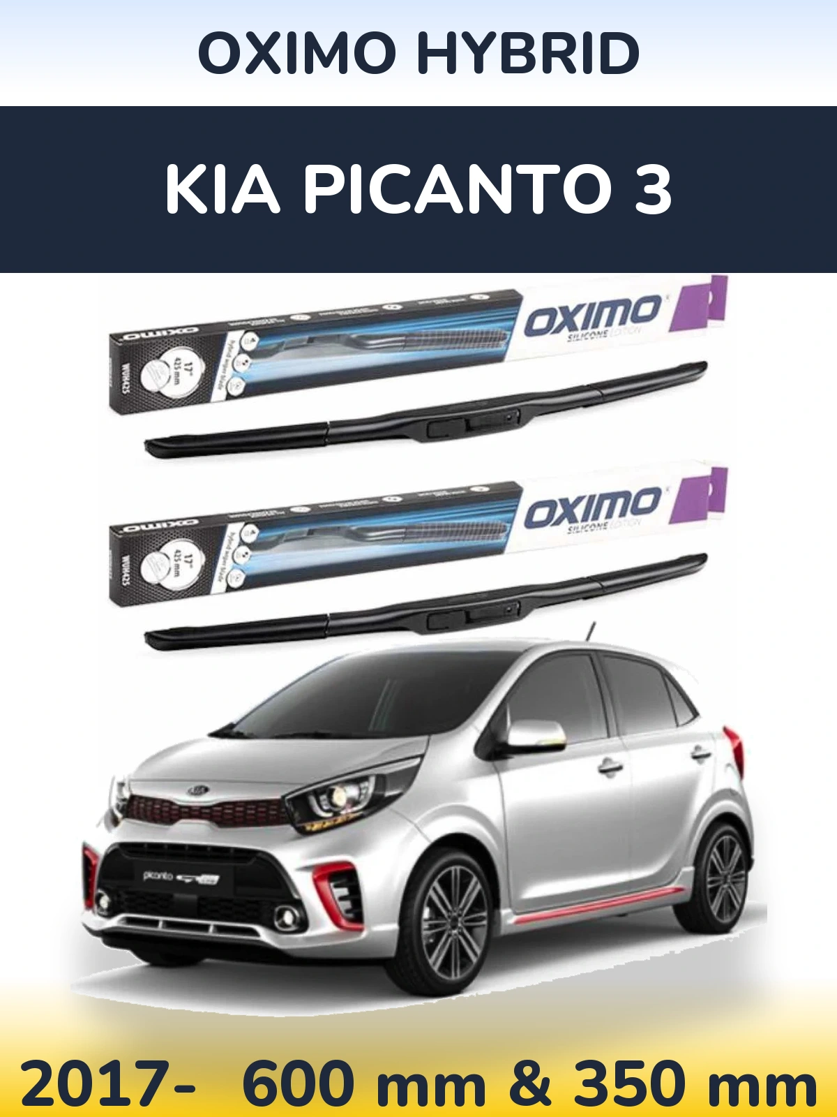 Torkarblad Oximo Hybrid för KIA Picanto 3