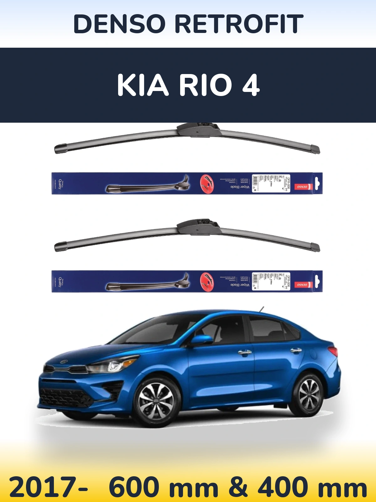 Torkarblad Denso Retrofit för KIA Rio 4