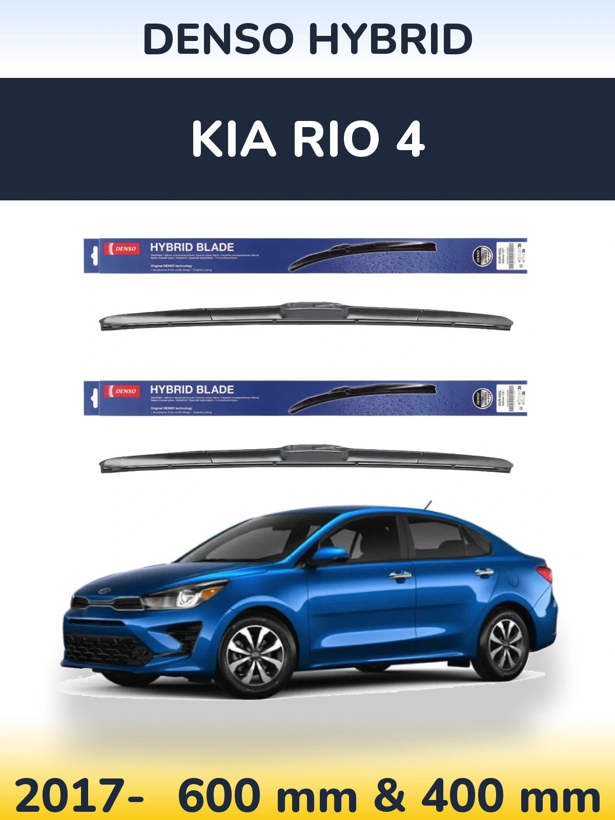 Torkarblad Denso Hybrid för KIA Rio 4