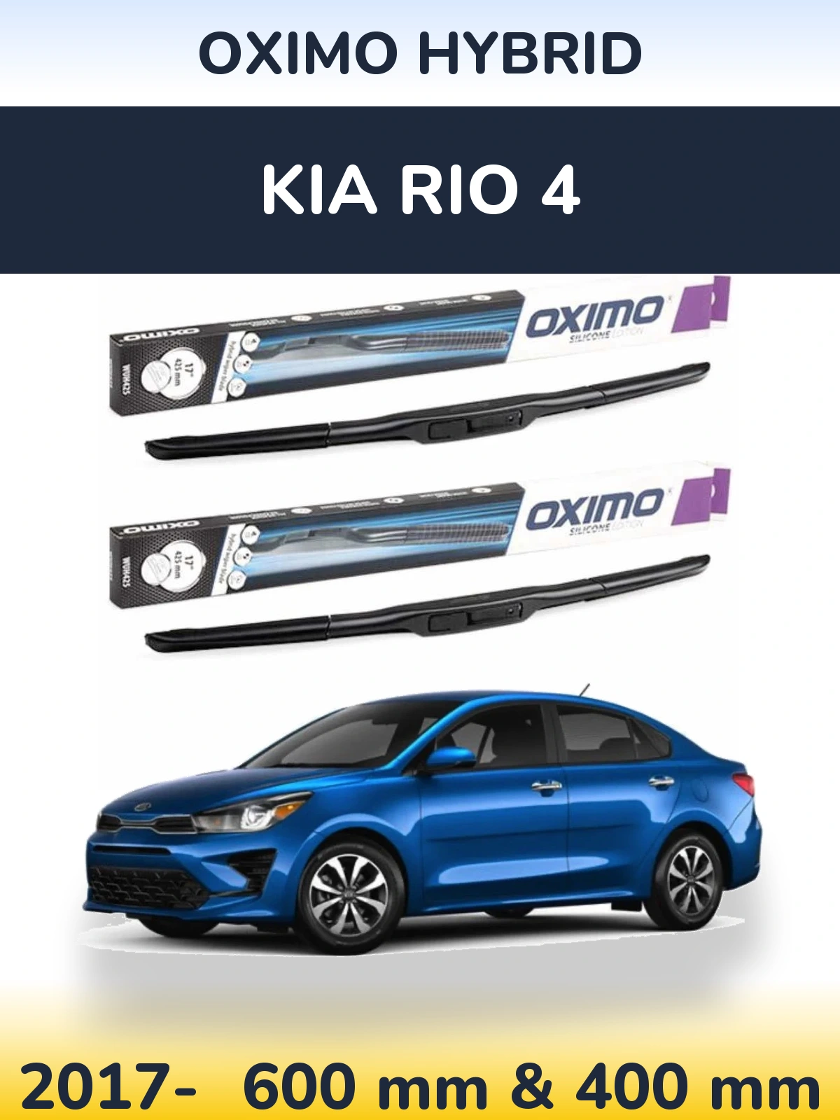 Torkarblad Oximo Hybrid för KIA Rio 4