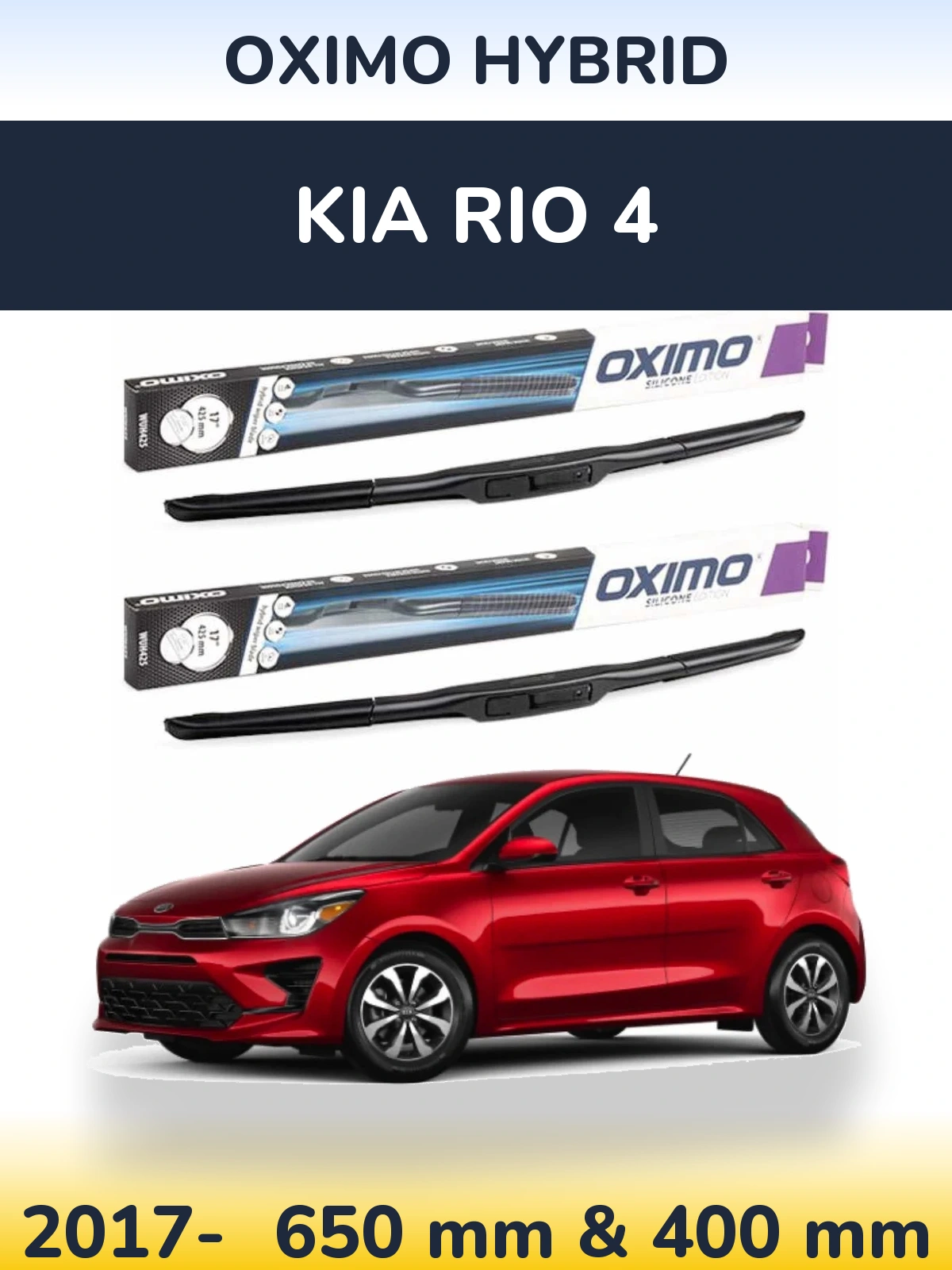 Torkarblad Oximo Hybrid för KIA Rio 4