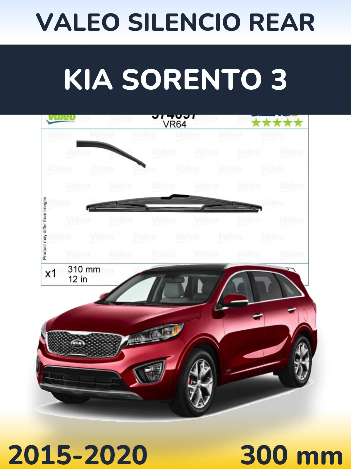 Torkarblad Valeo Silencio Rear för KIA Sorento 3